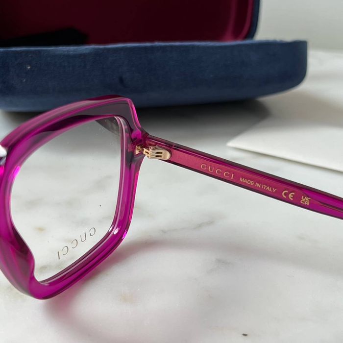 Gucci NEW Gucci GG1318O Pink Square Eyeglasses Frames | Grailed