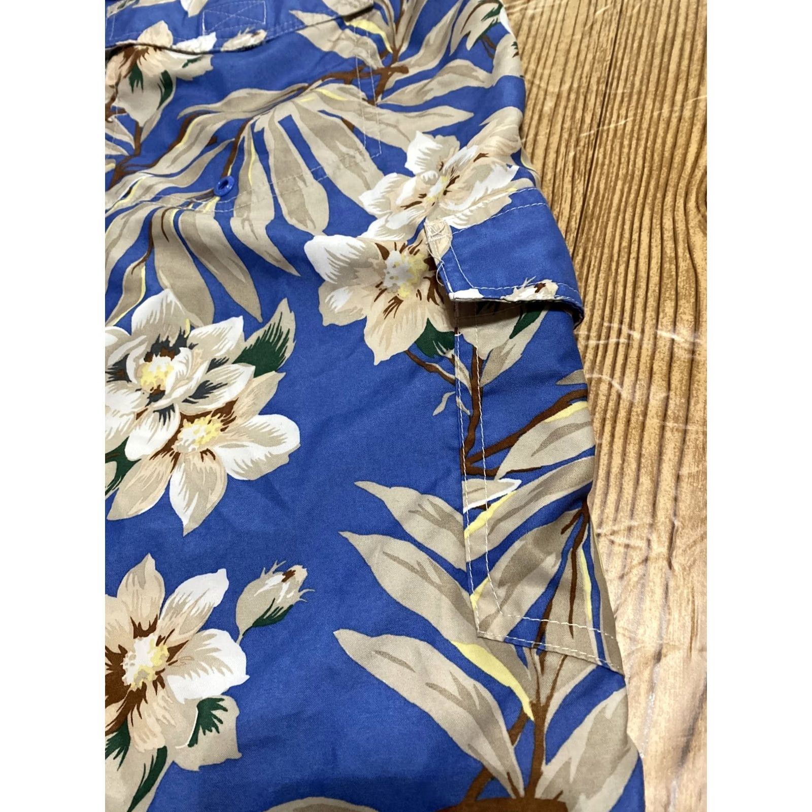 Chaps Chaps Hawaiian Floral Swim Shorts Trunks Swimsuit XL 9" inseam Blue Size US 36 / EU 52 - 6 Thumbnail