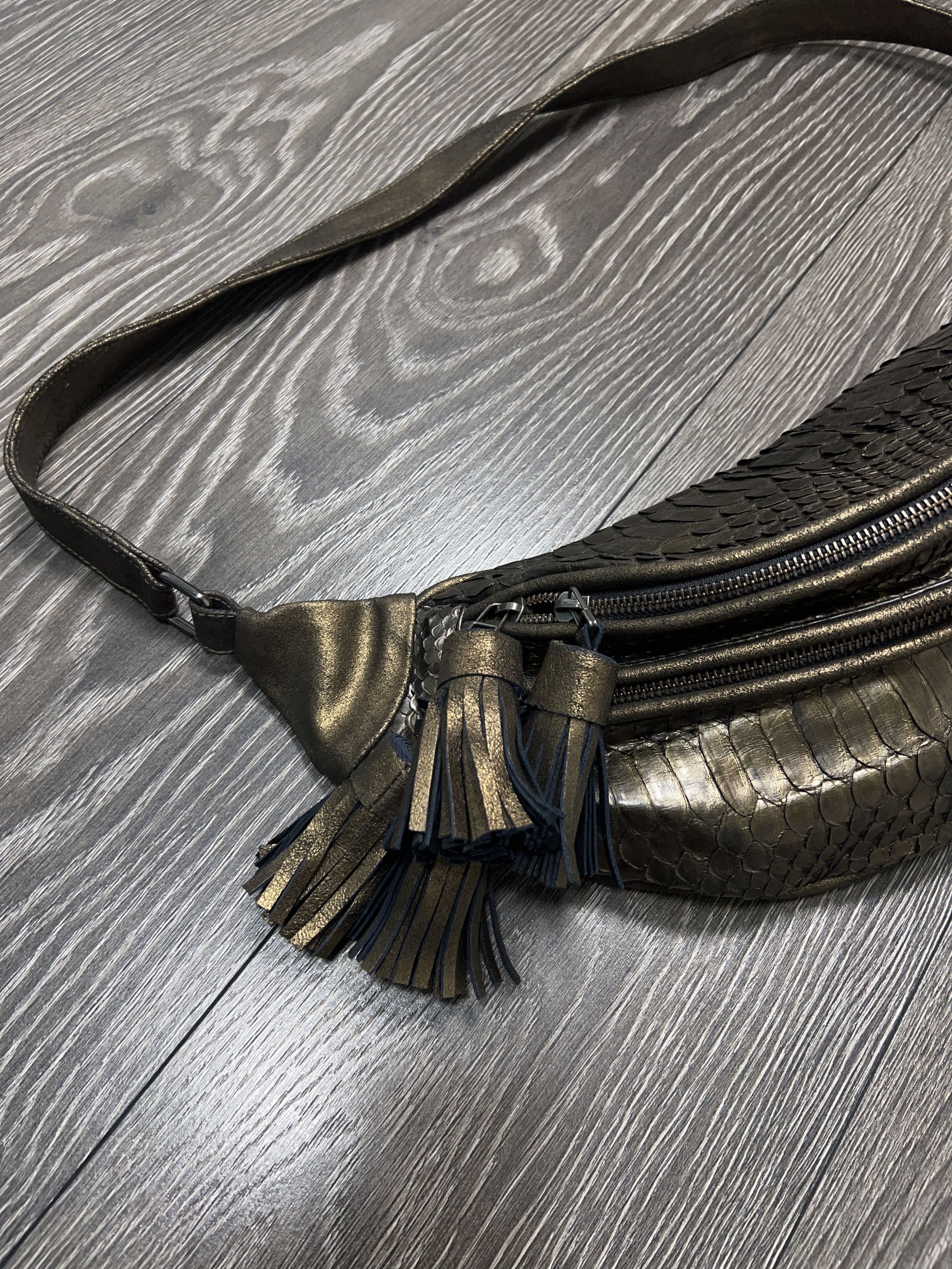 Leather Karma Koma Large Belt Bum Bag Fanny Pack Cow Handmade Size ONE SIZE - 2 Thumbnail