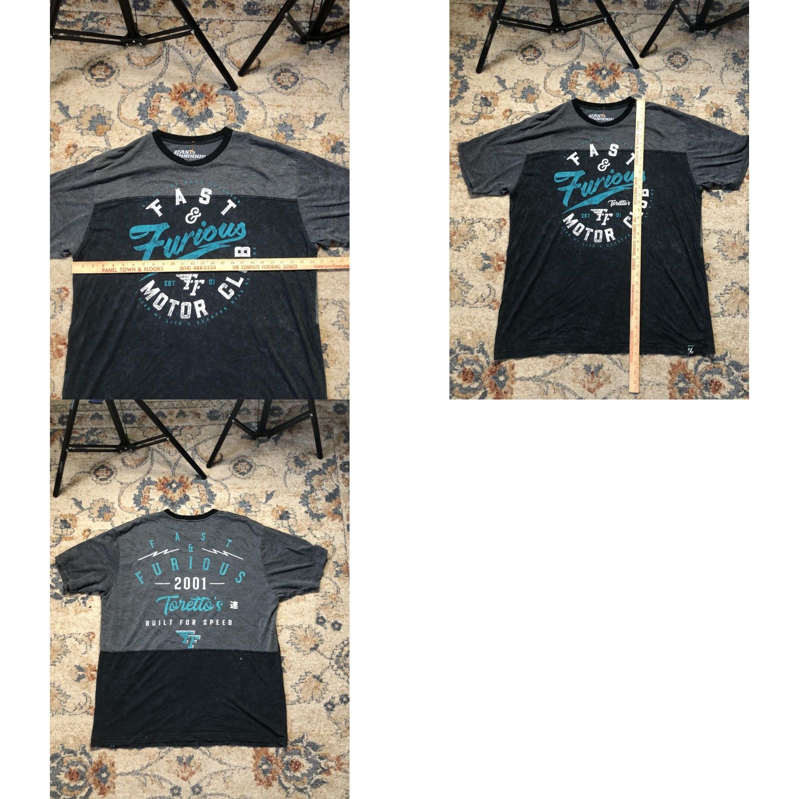 Affliction Affliction Fast & Furious Shirt Mens 4XL Black Gray Toretto Motor Club Tee Size US XXL / EU 58 / 5 - 8 Thumbnail