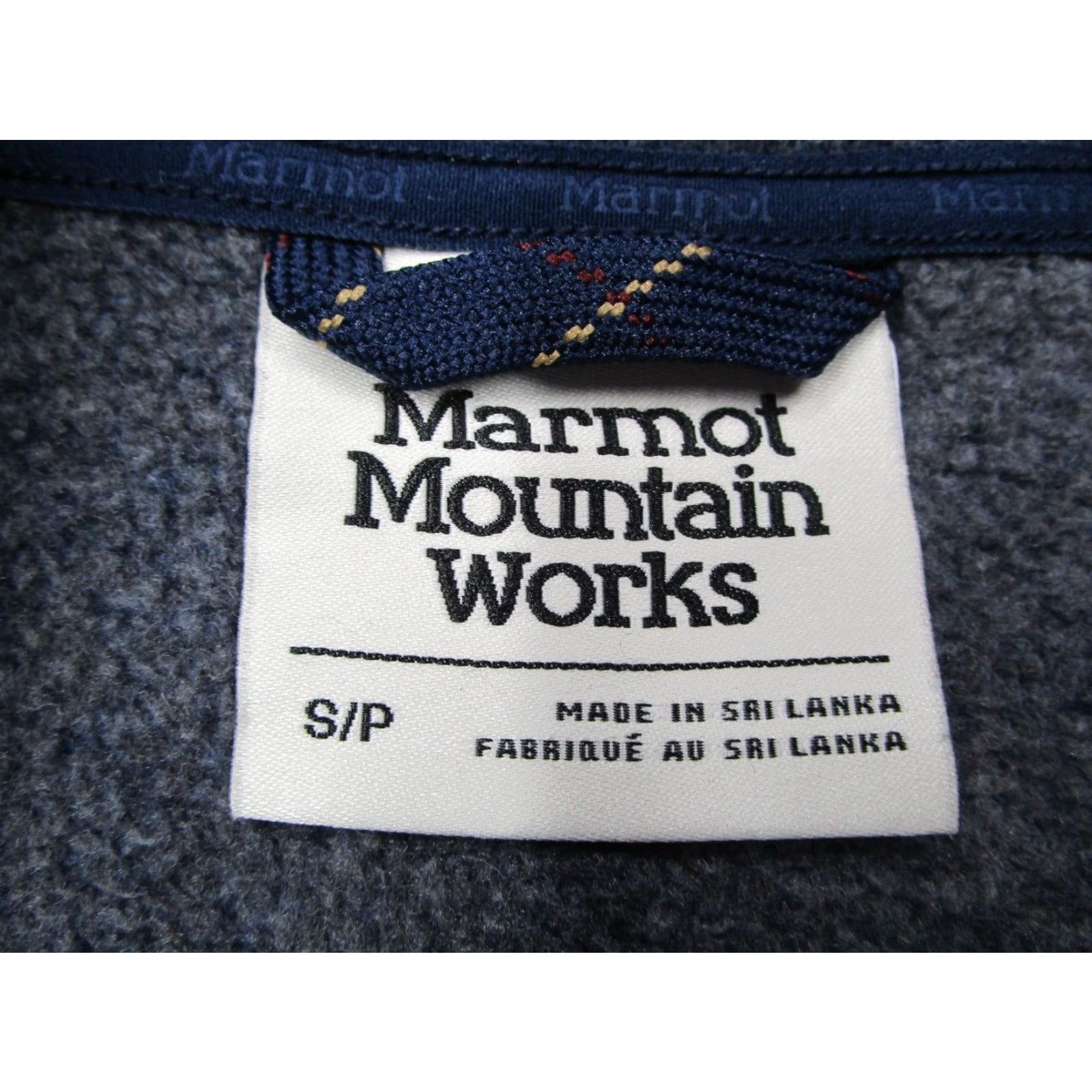 Marmot Marmot Jacket Mens Small Blue Wool Blend 1/4 Snap Front Coldwood Pullover Size US S / EU 44-46 / 1 - 3 Thumbnail