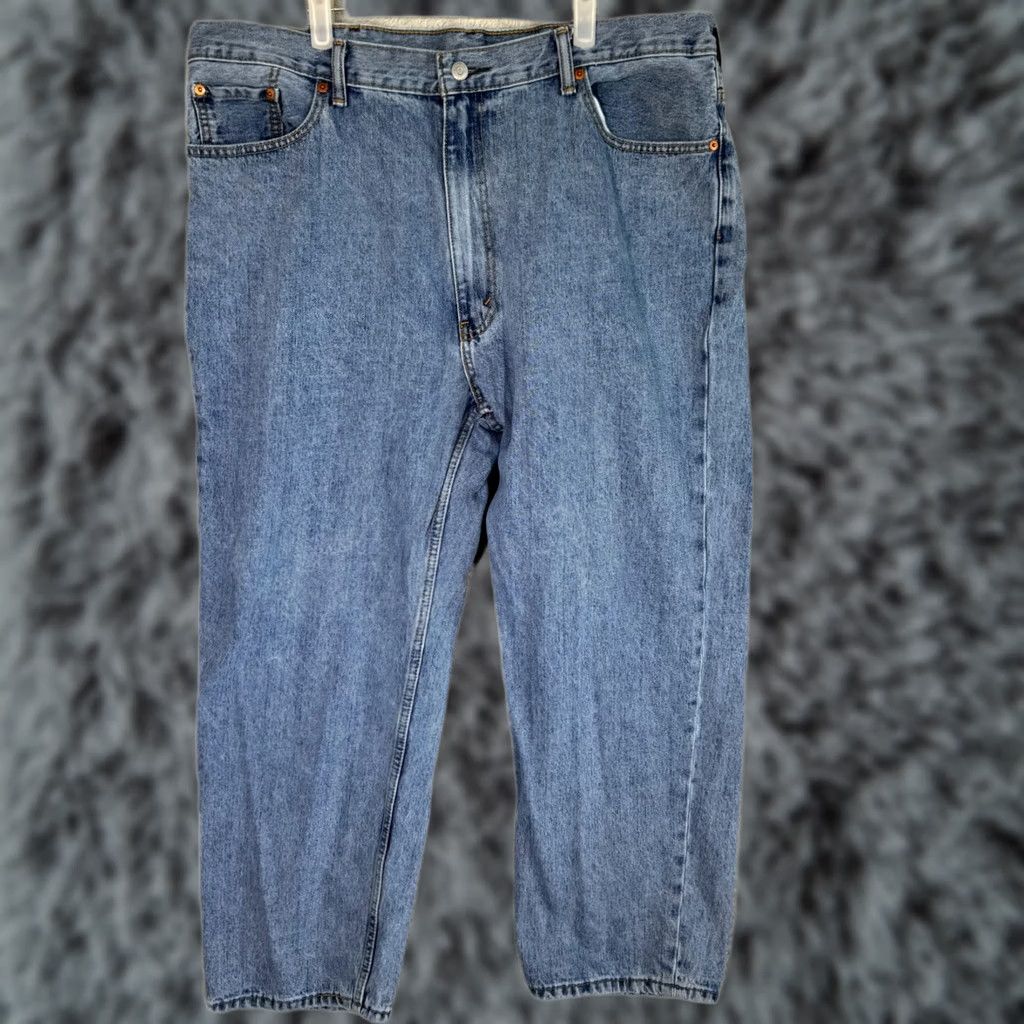Levi's VINTAGE Levi’s 550 Jeans Men 44x29 Relaxed Straight Blue Denim Medium Wash Size US 44 / EU 60 - 1 Thumbnail