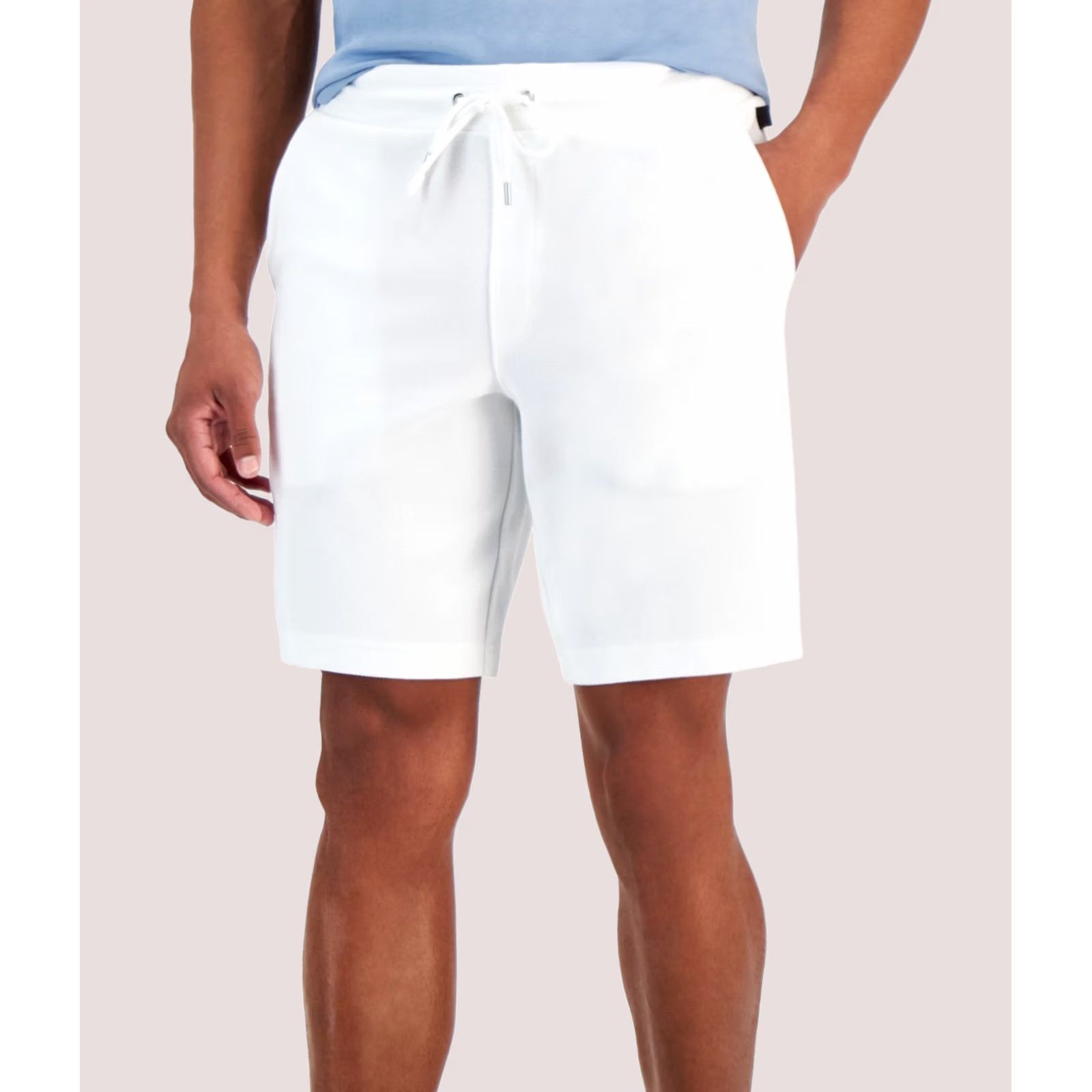 Michael Kors Michael Kors Mens Double-Knit Casual Walking Shorts white 2XL Size US 39 - 1 Thumbnail