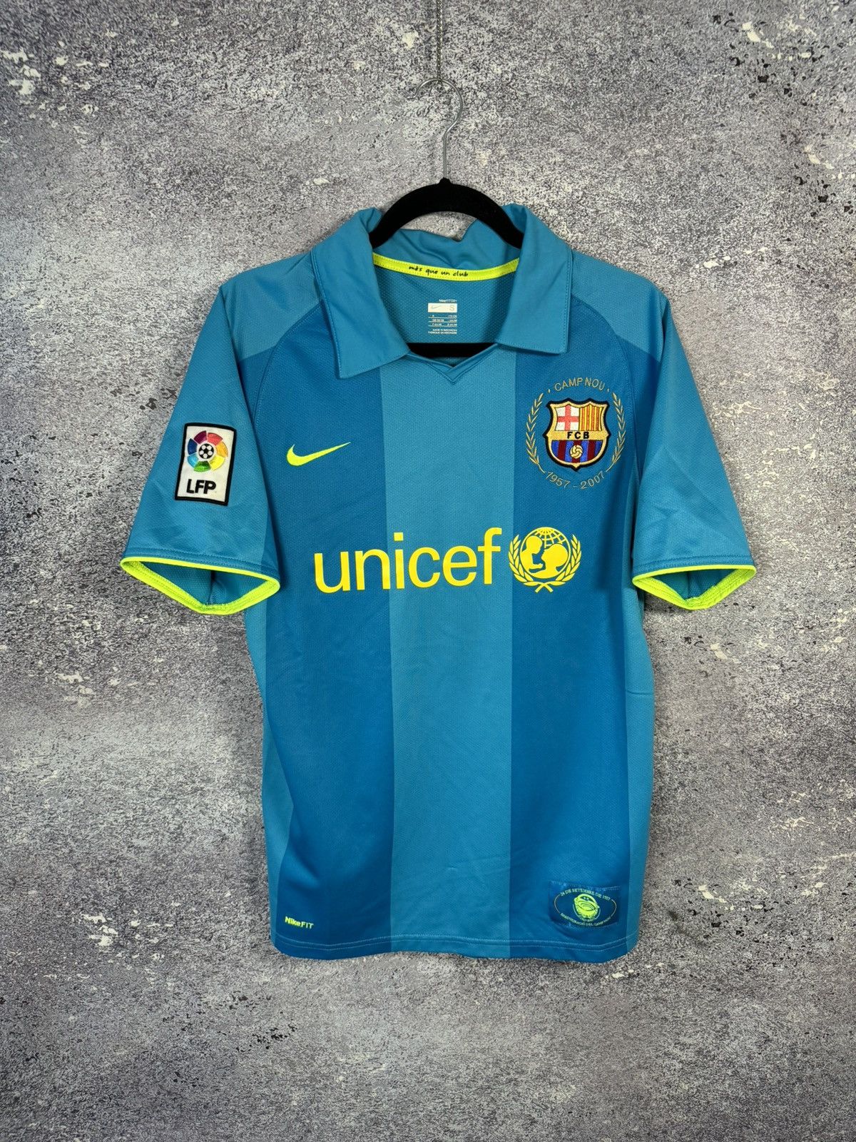 Nike × Vintage Vintage Barcelona 2007/08 Nike Soccer Jersey y2k blokcore Size US S / EU 44-46 / 1 - 1 Thumbnail
