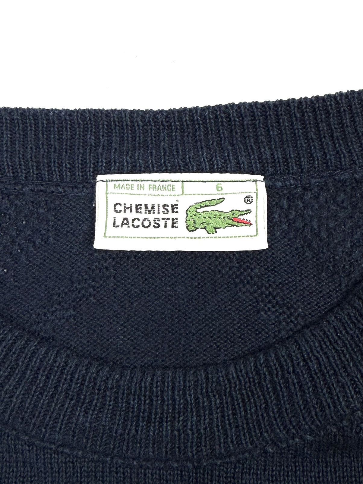 Lacoste 80s Lacoste Vintage Knit Sweater Navy Men’s 6 France Retro Size US L / EU 52-54 / 3 - 13 Thumbnail