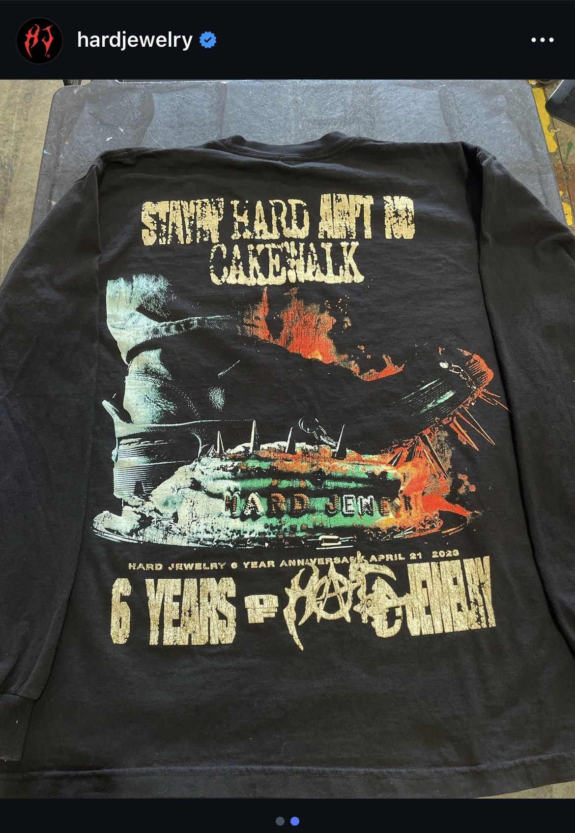 Other Hard Jewelry 6 Year Anniversary Long sleeve Tee Size US XXL / EU 58 / 5 - 2 Thumbnail