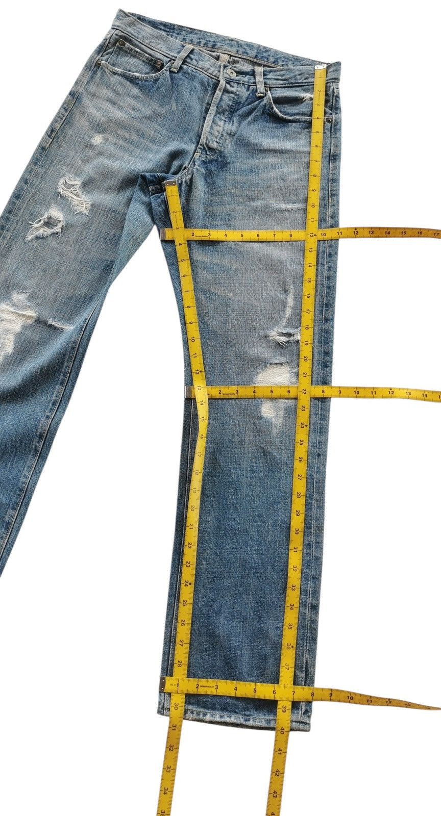 Journal Standard Japanese Brand Journal Standard Distressed Thrashed Jeans Size US 29 - 11 Thumbnail