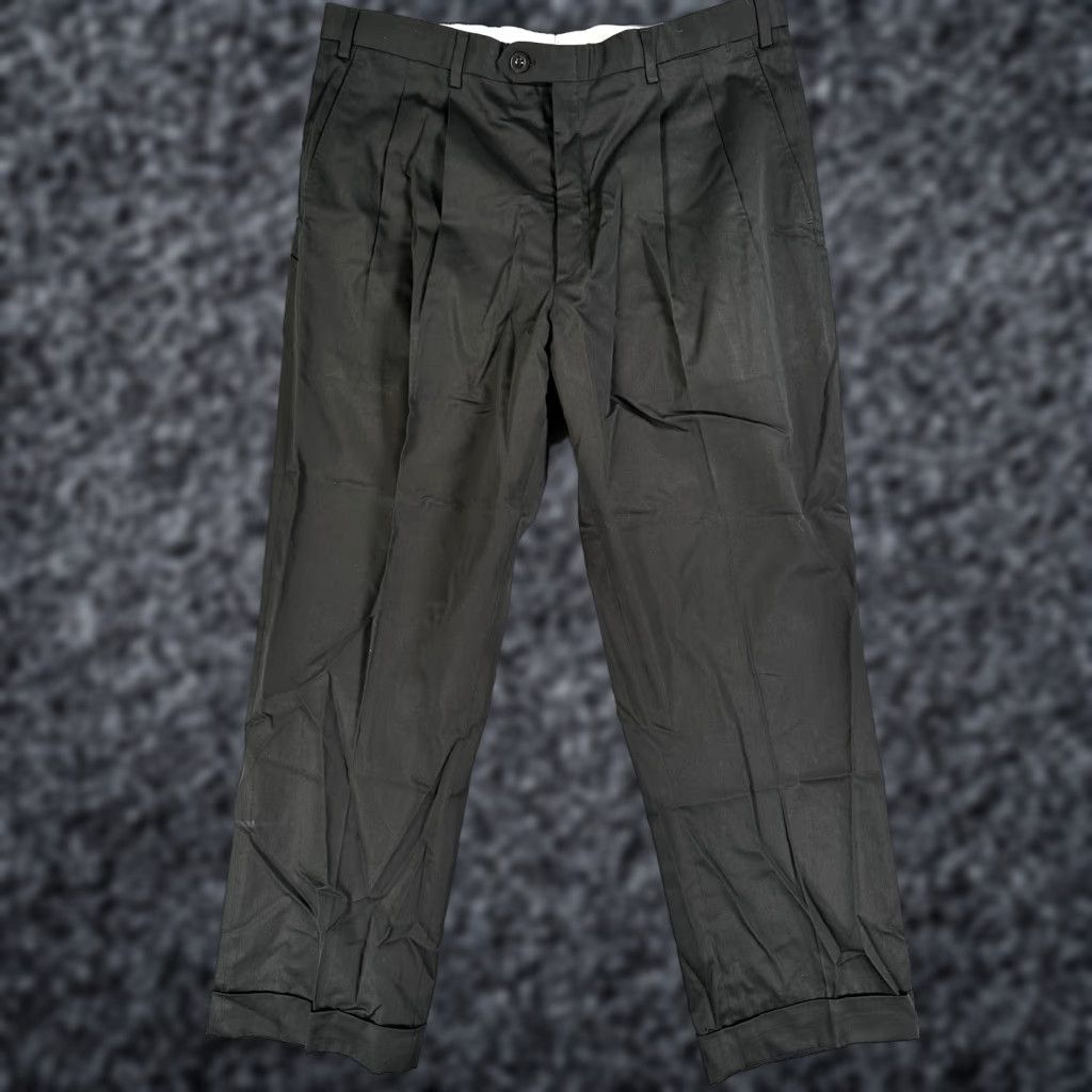 Brioni Brioni Cannes Dress Pants Mens 36x27 Black Pleated Front Straight Leg Trousers Size US 36 / EU 52 - 1 Thumbnail