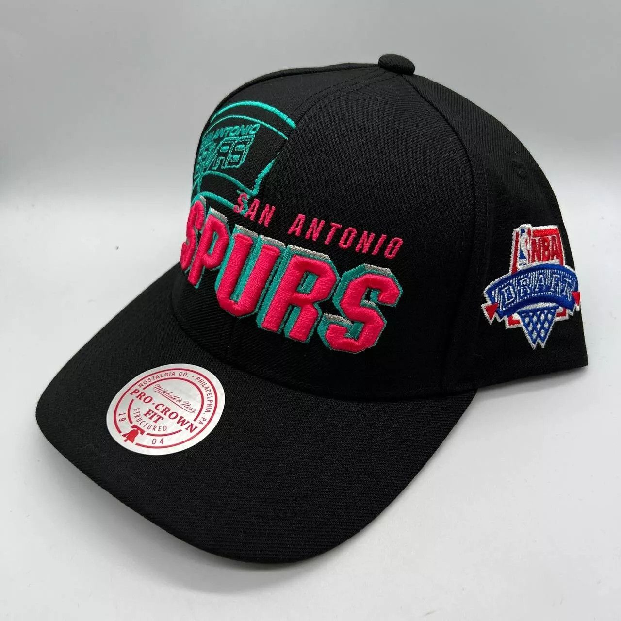 Mitchell & Ness San Antonio Spurs Hot Pink HWC NBA Adjustable Snapback