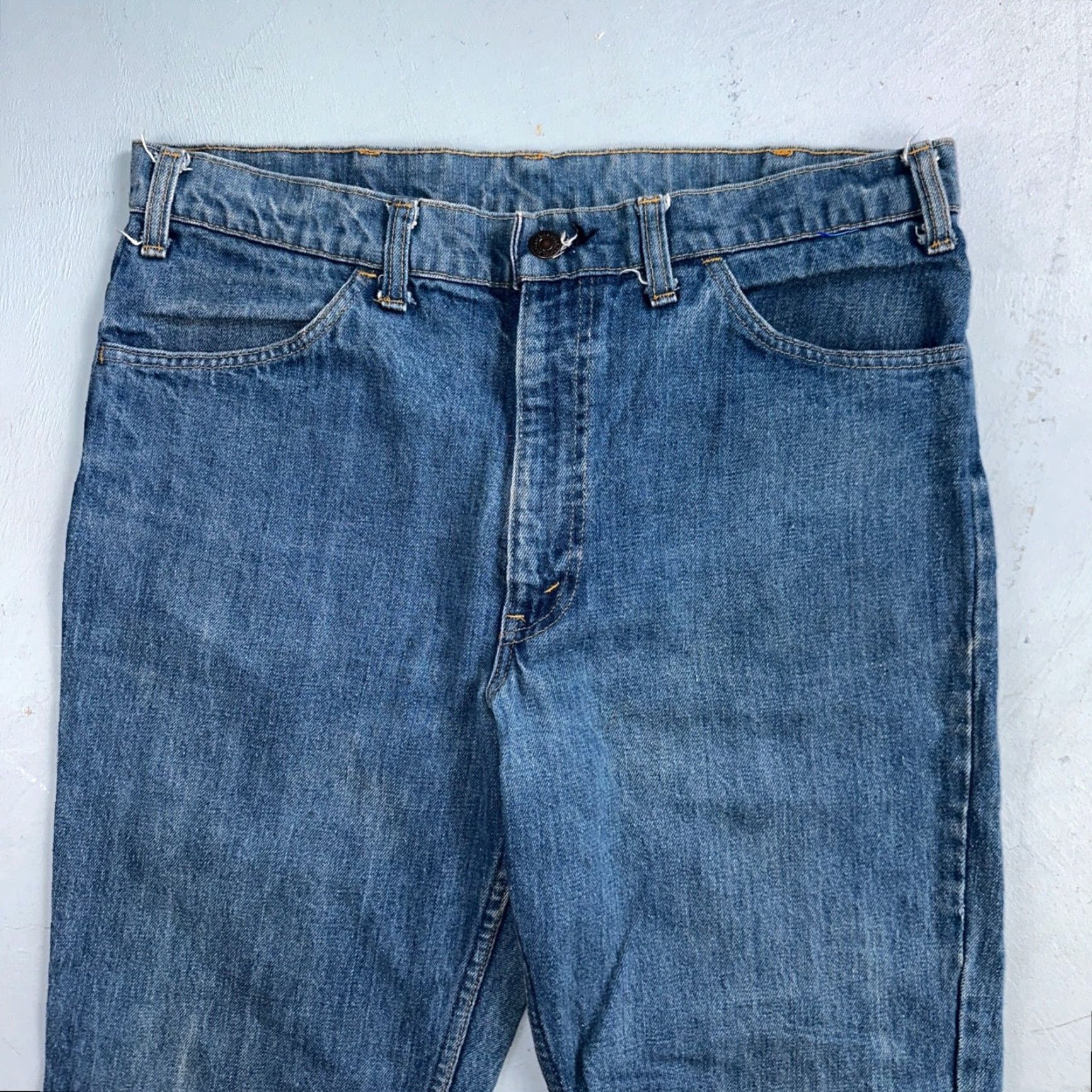Levi's VINTAGE Levi's 646 Bootcut Jeans 36x34 Blue Orange Tab Flare 70s USA Mens Size US 36 / EU 52 - 3 Thumbnail