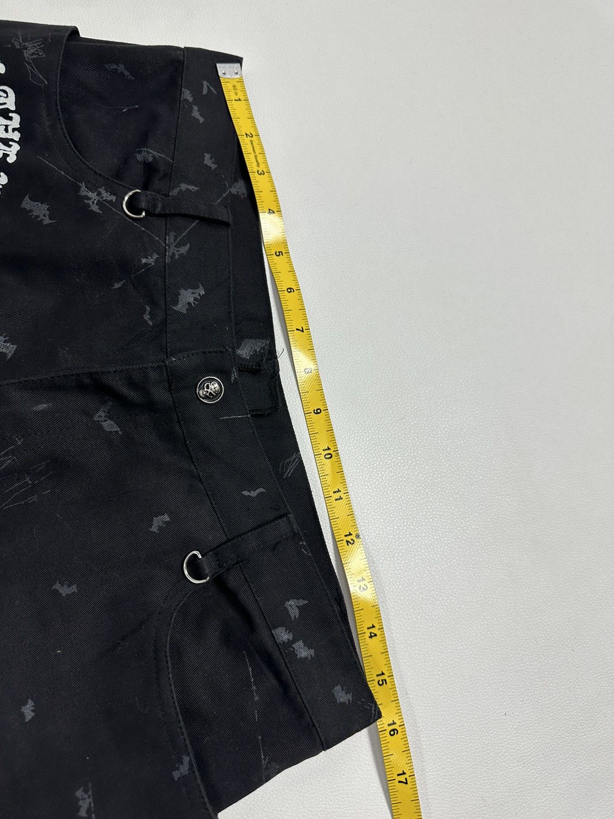 Other Punk Rock Bondge Skull Skeleton Poem Style Pants Size US 31 - 13 Thumbnail