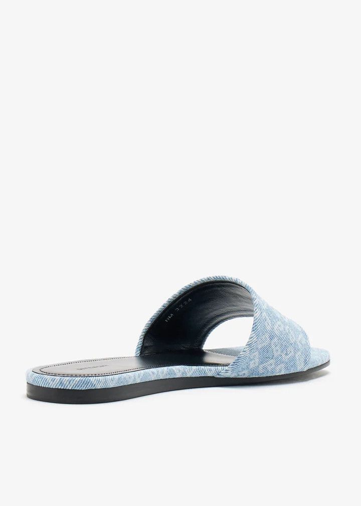 Givenchy o1n1vont0326 4G Flat Sandals in Blue Denim Size US 10 / IT 40 - 2 Thumbnail