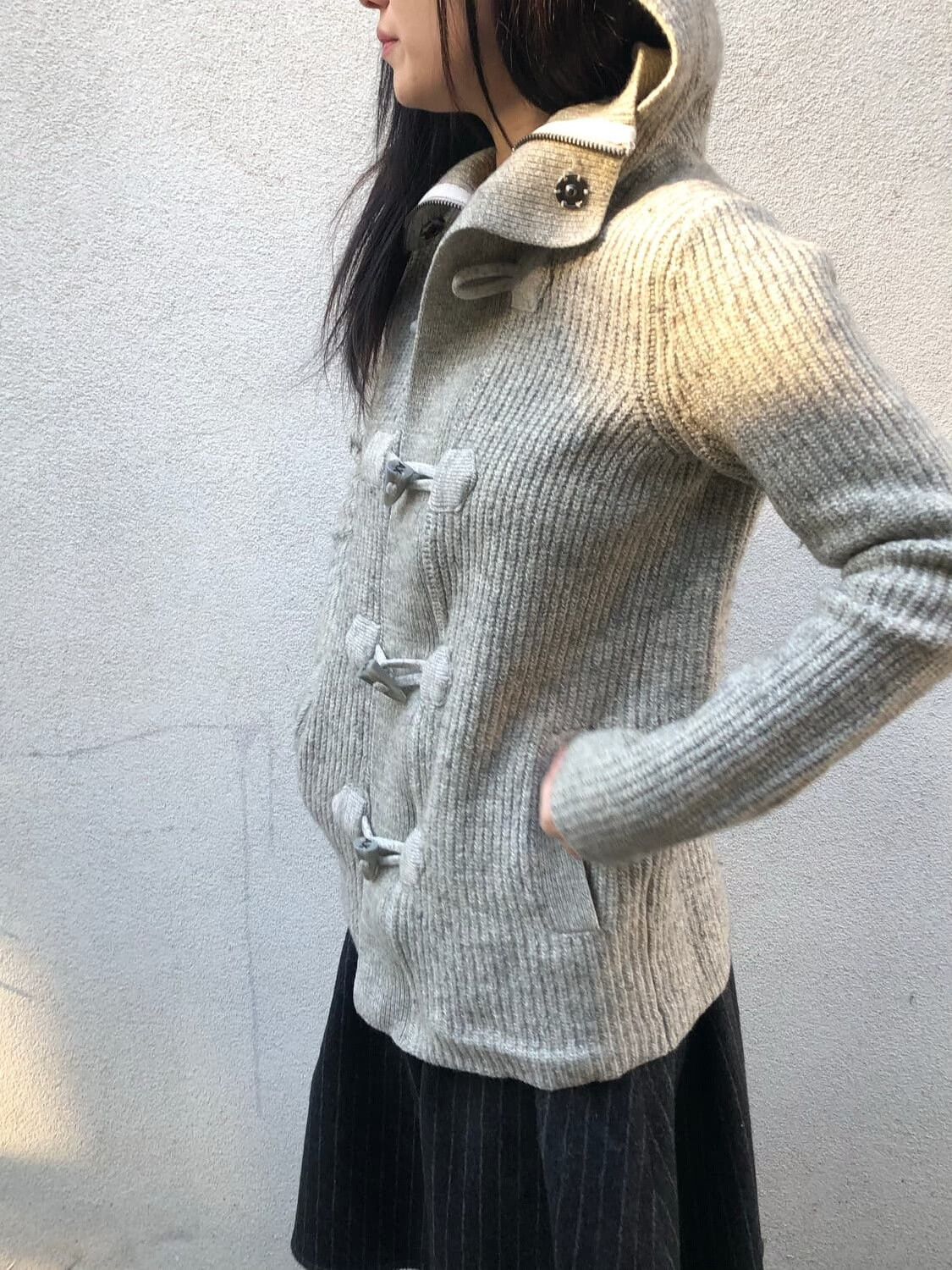 Armani Vintage Knit Hooded Jacket