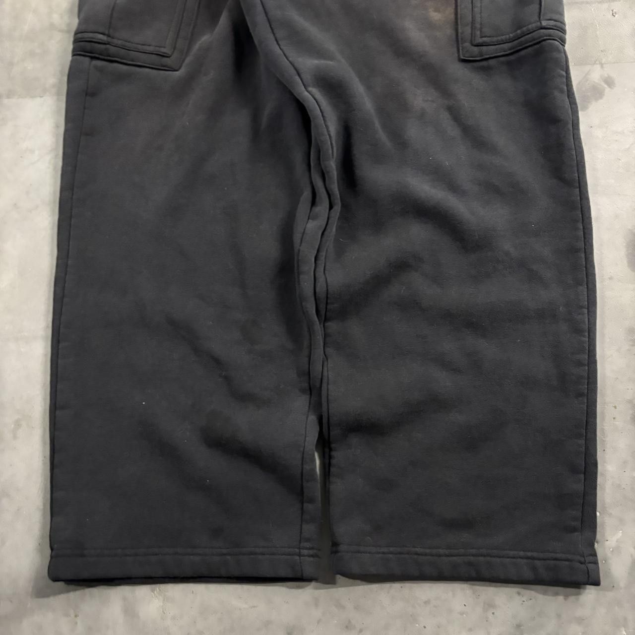Vintage Crazy Vintage Y2K/2000s Baggy Faded Black Streetwear Skater Sweatpants! Fits L Size US 36 / EU 52 - 6 Thumbnail