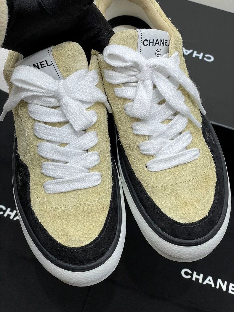 Chanel Chanel Colorblock Leather Sneakers -2505 Size US 9 / IT 39 - 5 Thumbnail