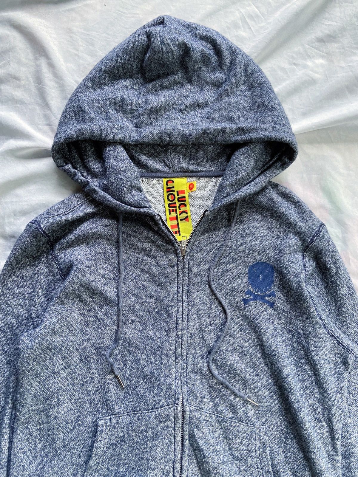 Japanese Brand LUCKY CHOUTTE SKULL ZIP HOODIE Size US L / EU 52-54 / 3 - 3 Thumbnail