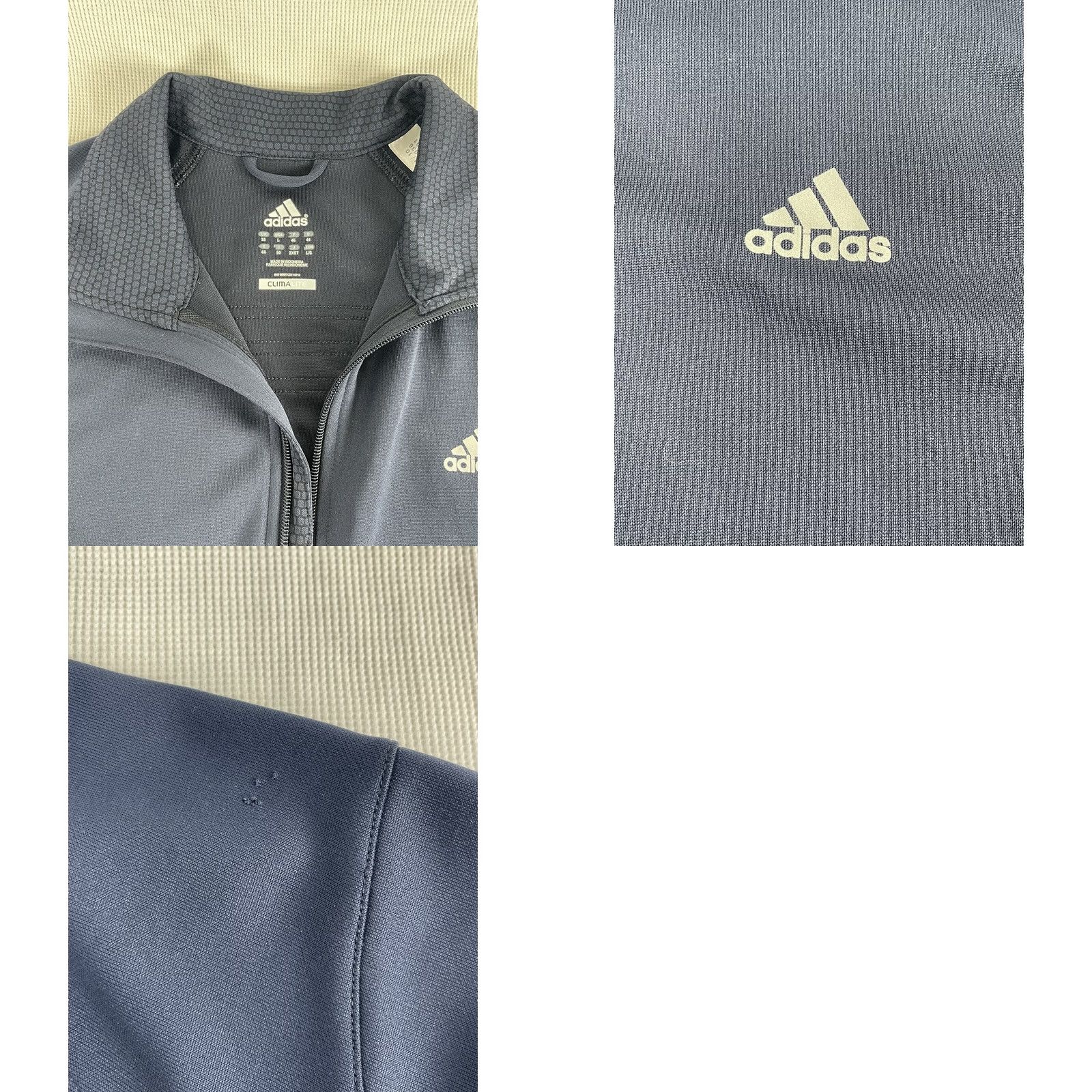 Adidas Adidas Women’s Jacket L Blue Climalite Full Zip Striped Pockets Casual Baseball Style Size L / US 10 / IT 46 - 8 Thumbnail