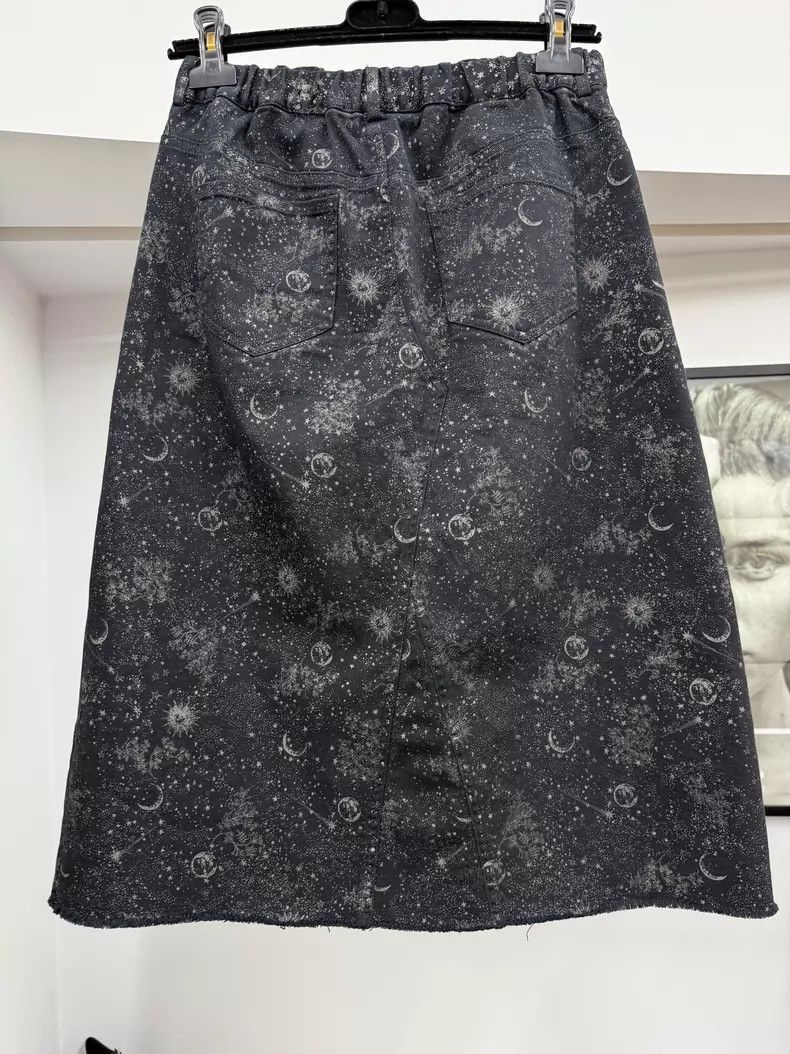 Dior Dior Size 12 Black starry sky print skirt Size 32" / US 10 / IT 46 - 3 Thumbnail