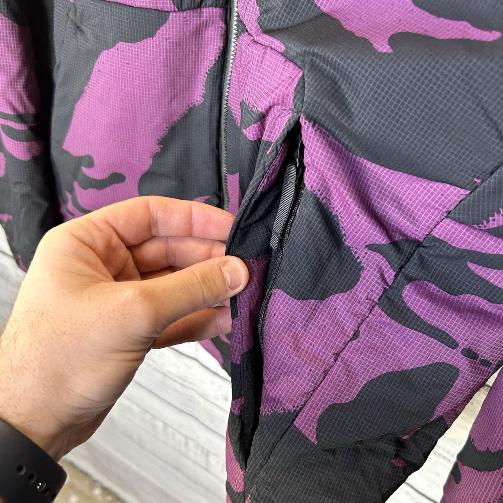 The North Face The North Face TNF Lodgefather Ventrix Hooded Insulated Purple Camo Jacket Large Size US L / EU 52-54 / 3 - 3 Thumbnail
