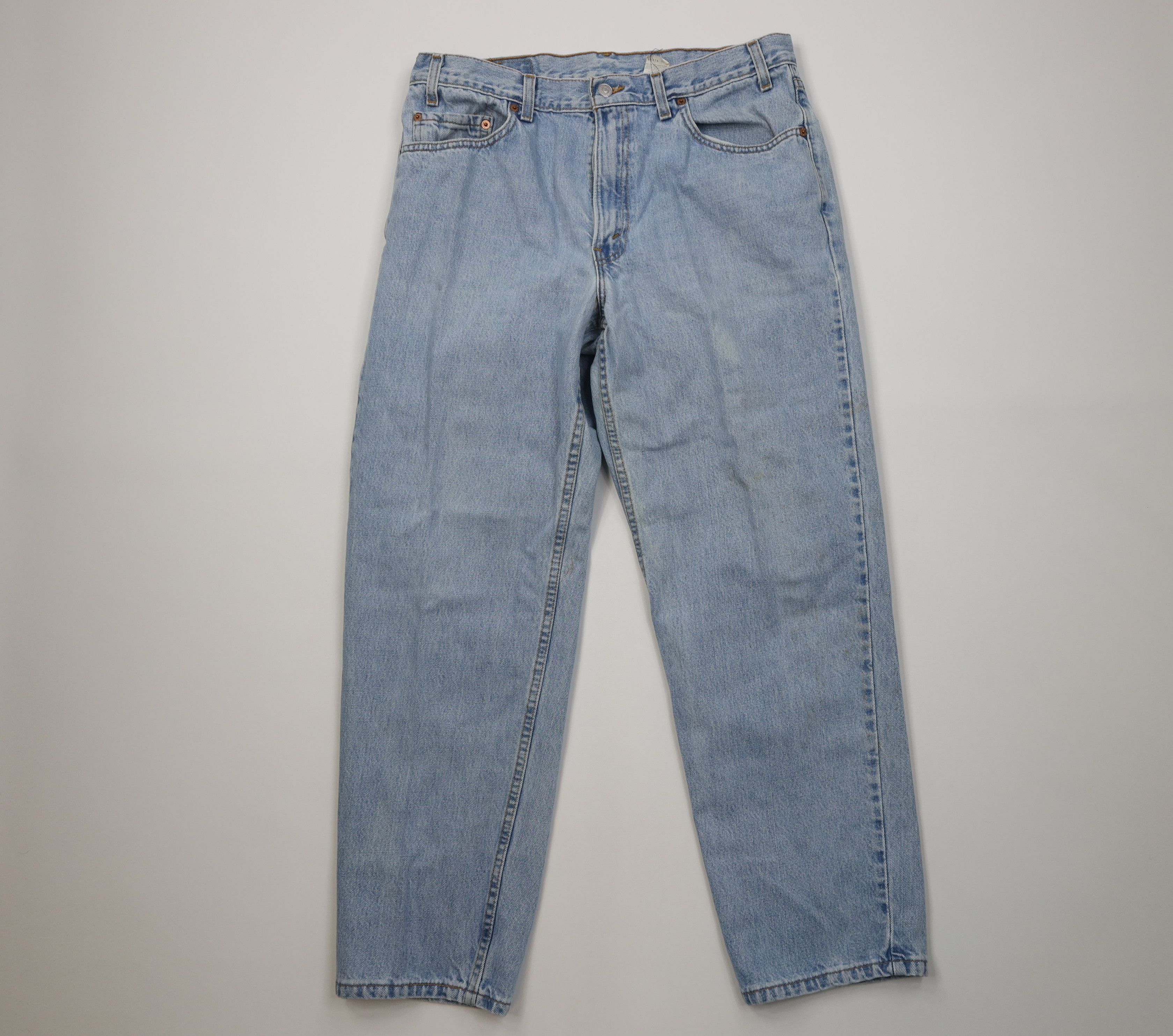 Levi's Vintage 90s Levis 550 Faded Relaxed Fit Denim Jeans Blue USA Size US 36 / EU 52 - 1 Thumbnail