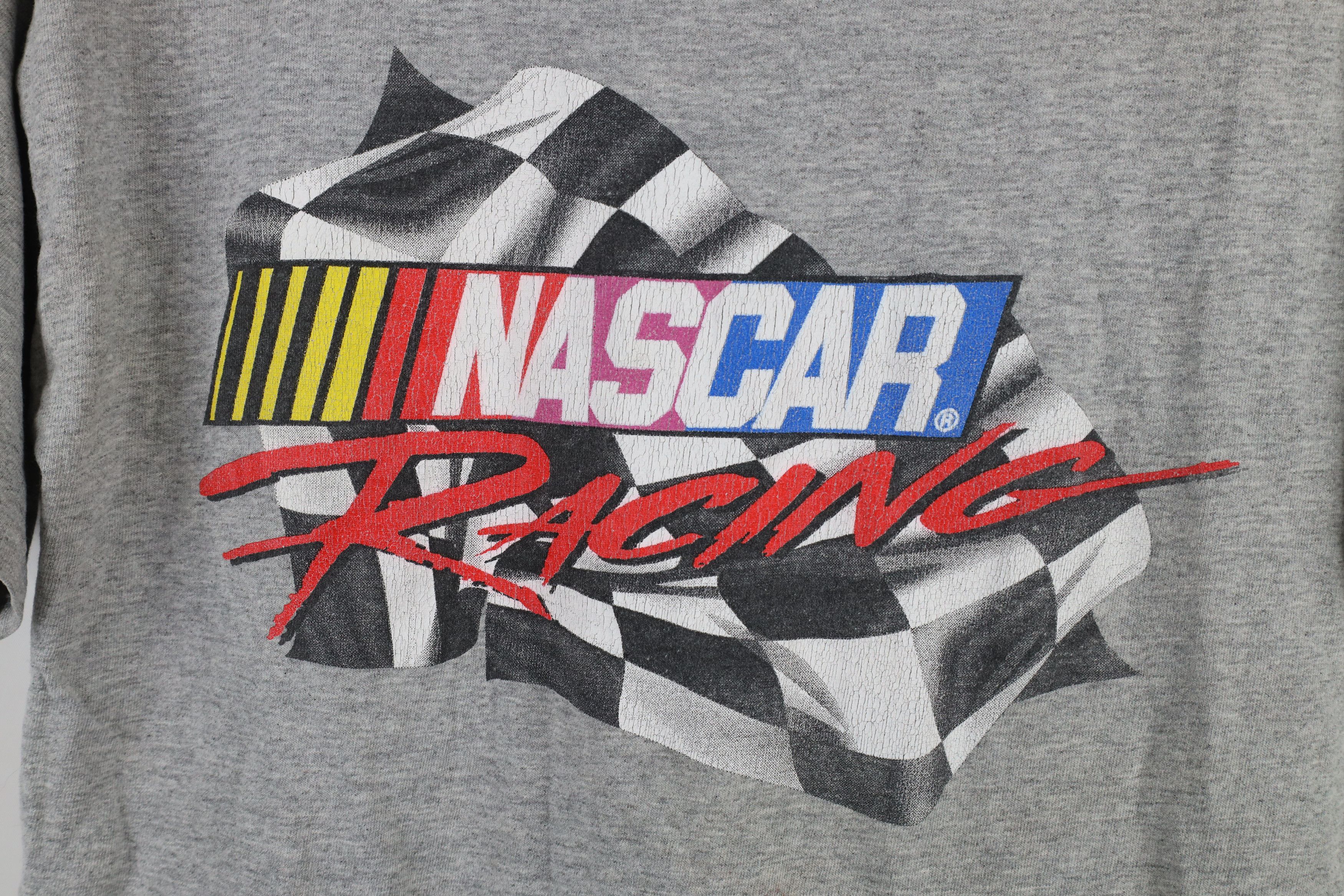 Vintage Vintage 90s Y2K Nascar Racing Spell Out T-Shirt Gray Size US M / EU 48-50 / 2 - 4 Thumbnail