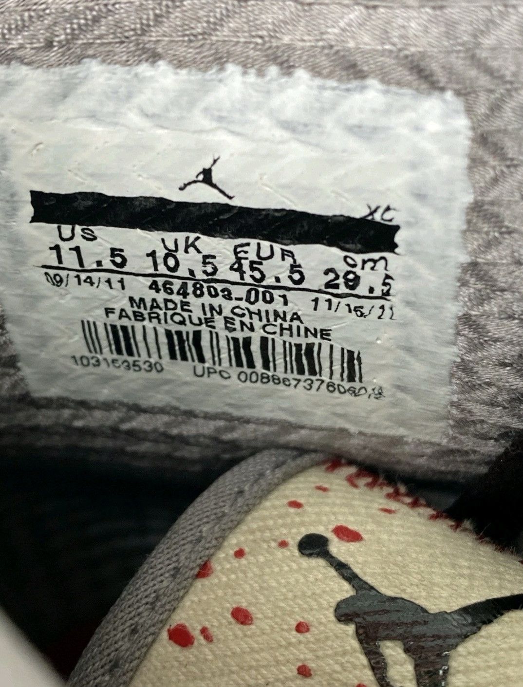 Jordan Brand Dave White Nike Air Jordan Retro 1 High Wings For The Future Size US 11.5 / EU 44-45 - 7 Thumbnail