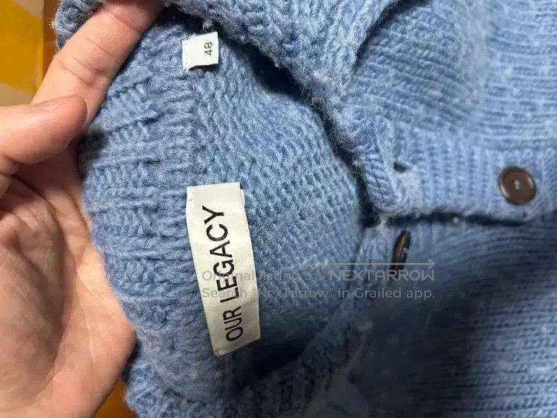 Our Legacy Our Legacy Large Cardigan Acrylic Blue Size US M / EU 48-50 / 2 - 1 Thumbnail