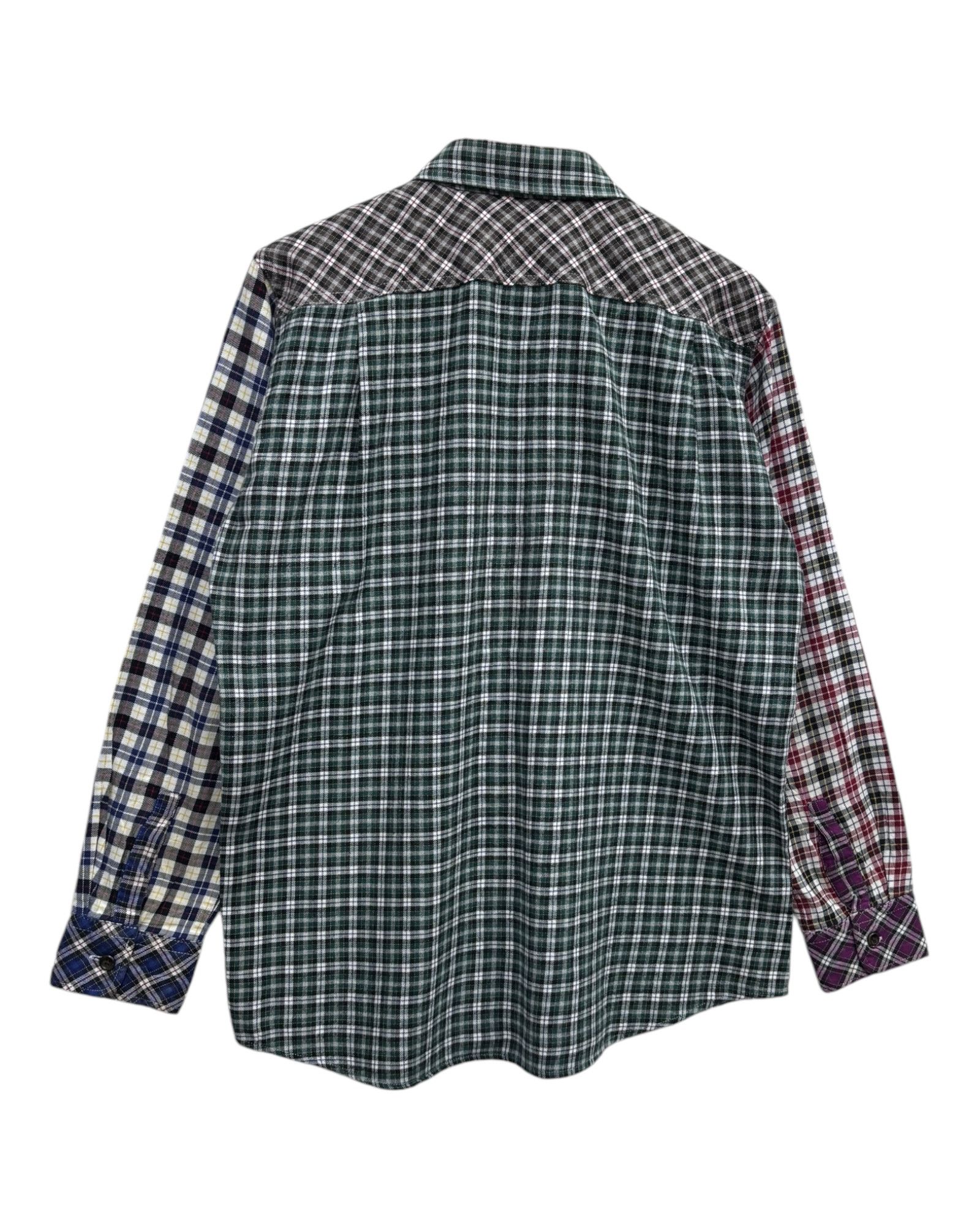 Japanese Brand × Needles × Uniqlo Vintage Flannel Rebuild Style Patcwork Uniqlo Flannel Size US M / EU 48-50 / 2 - 8 Thumbnail