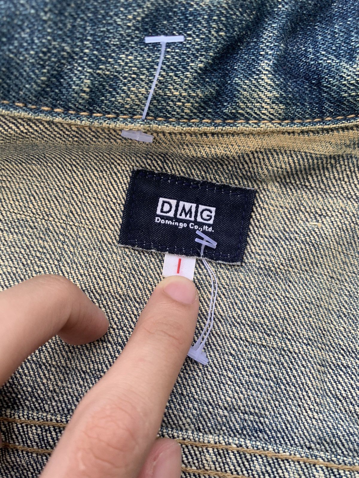 Japanese Brand × OMNIGOD Domingo D.M.G Distressed Denim Jacket Size S / US 4 / IT 40 - 15 Thumbnail