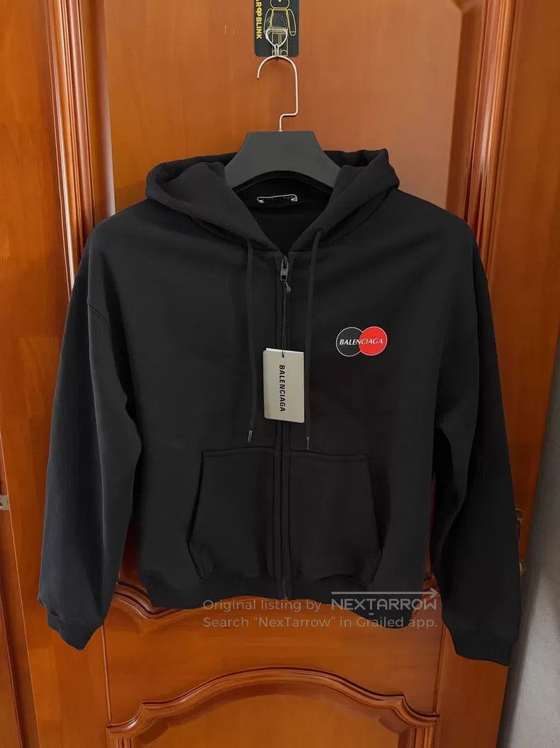 Balenciaga Balenciaga Mastercard logo zip-up hoodie Size US M / EU 48-50 / 2 - 1 Thumbnail