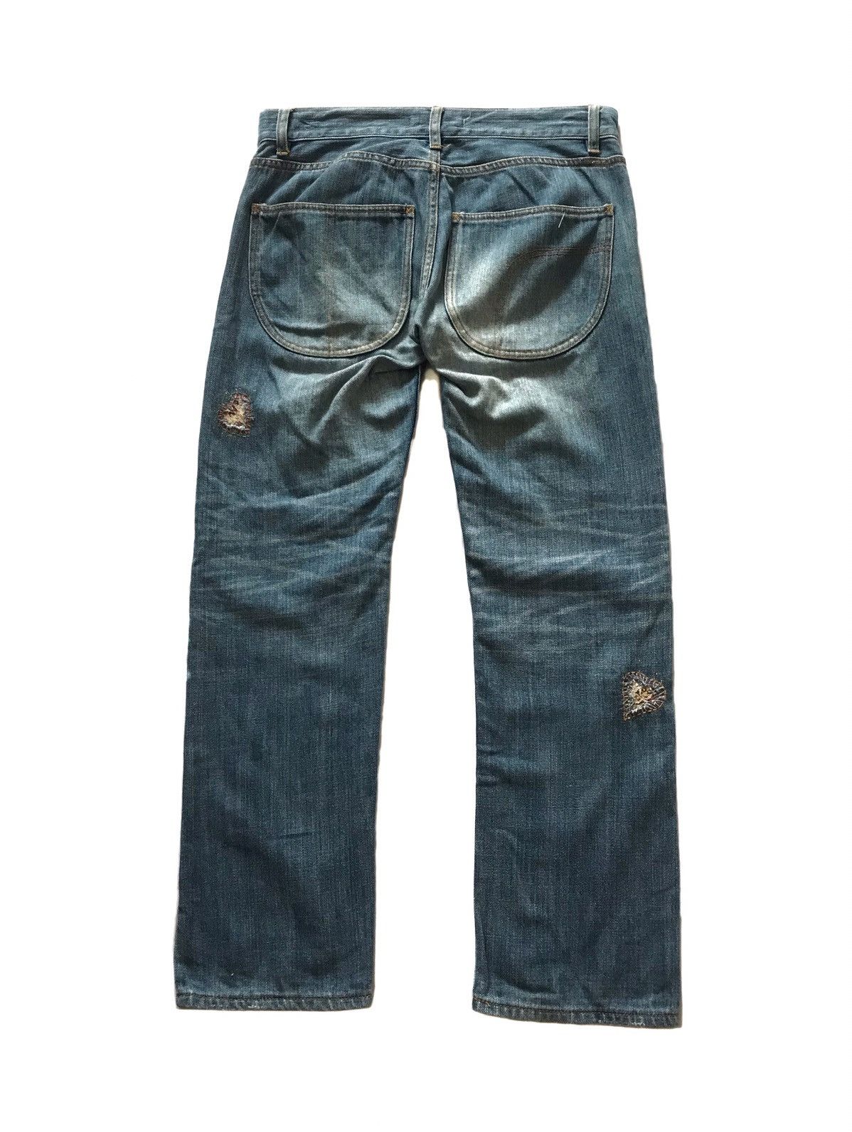 Issey Miyake × Tsumori Chisato TSUMORI CHISATO PATCHWORK LOVE JEANS Size US 30 / EU 46 - 2 Thumbnail