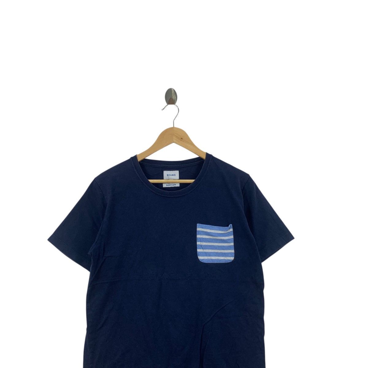 Beams Plus BEAMS PLUS Made In Japan Natural Pure Dye Pocket Tee Shirt Size US M / EU 48-50 / 2 - 2 Thumbnail
