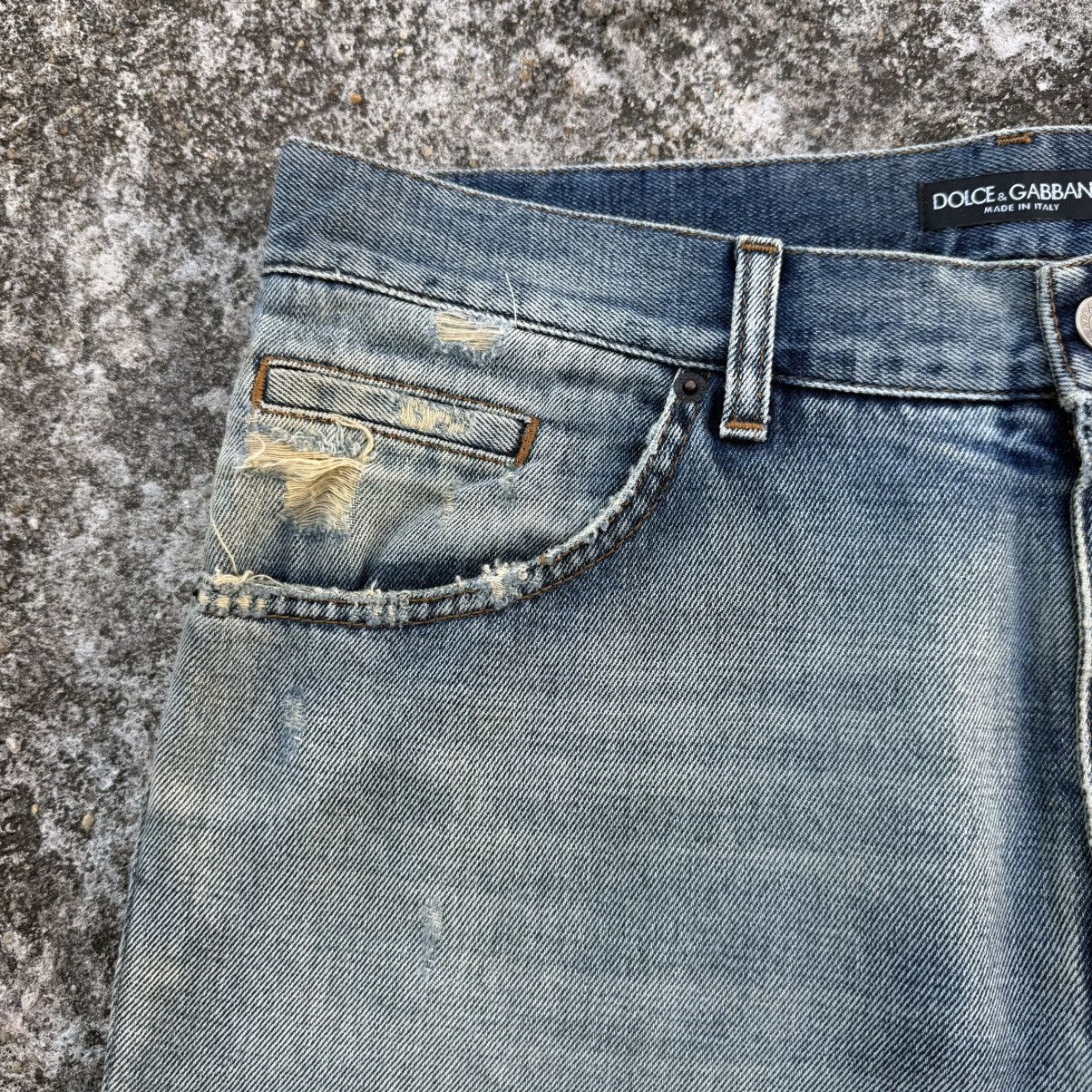 Dolce & Gabbana VINTAGE DOLCE & GABBANA FADED JEANS DENIM PANTS Size US 34 / EU 50 - 6 Thumbnail