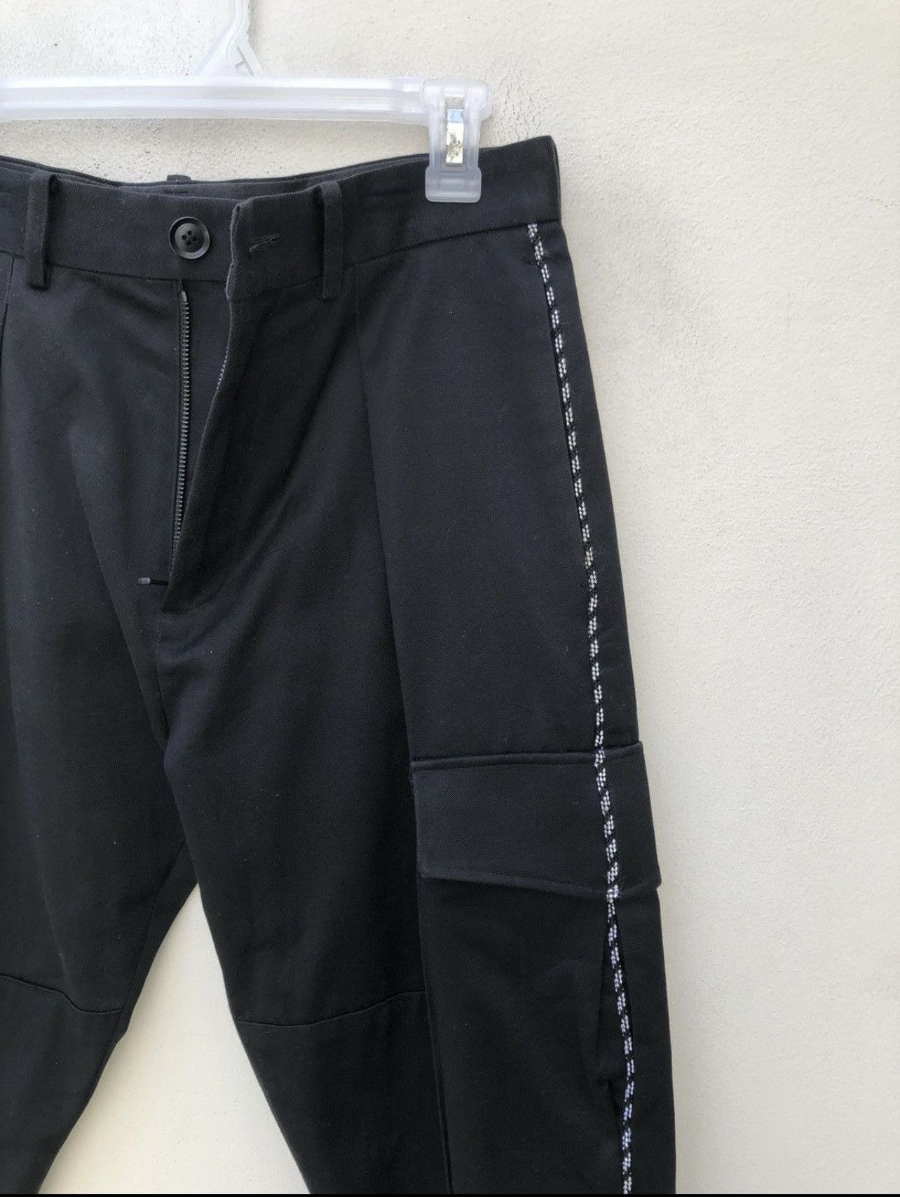 Yoshio Kubo Yoshio Kubo Japan Side Striped Cropped Cargo Trouser Pant Size US 29 - 10 Thumbnail