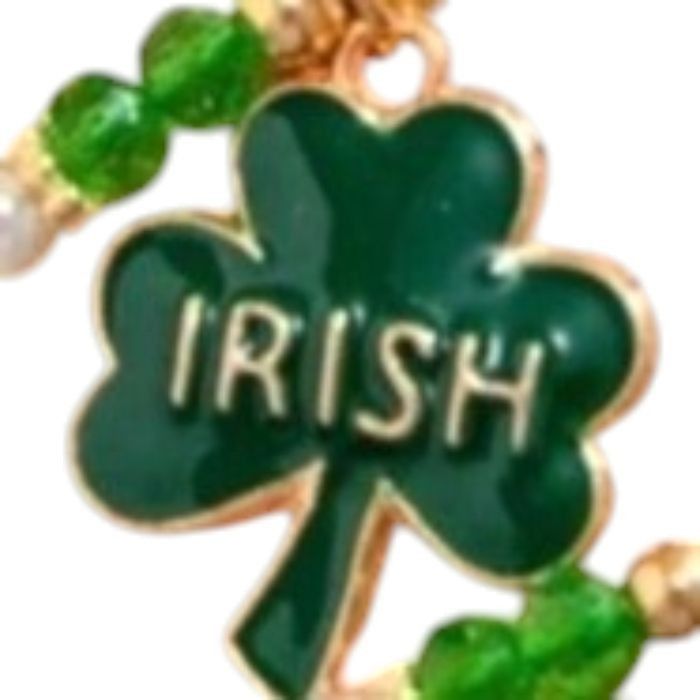 Handmade St Patricks Day Shamrock Knotted String Beaded Bracelet Ankl Size ONE SIZE - 11 Thumbnail