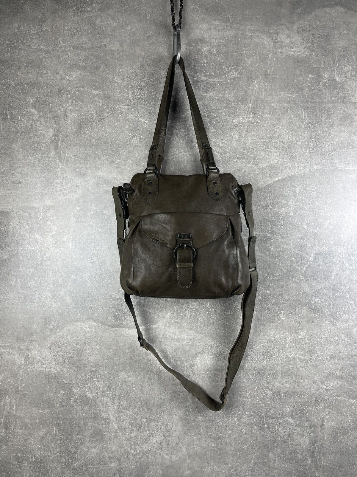 Vintage Aunts & Uncles Y2K All Pure Leather Brown Tote Shoulder Bag Size ONE SIZE - 1 Thumbnail