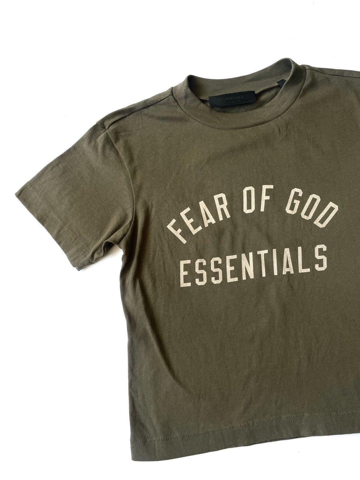 Fear of God Essentials Fear Of God Olive Women T-Shirt Big Logo Size S Size S / US 4 / IT 40 - 4 Thumbnail