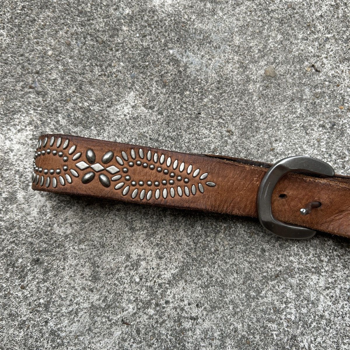 Vintage Vintage studded leather belt (Kapital Style) Size ONE SIZE - 5 Thumbnail