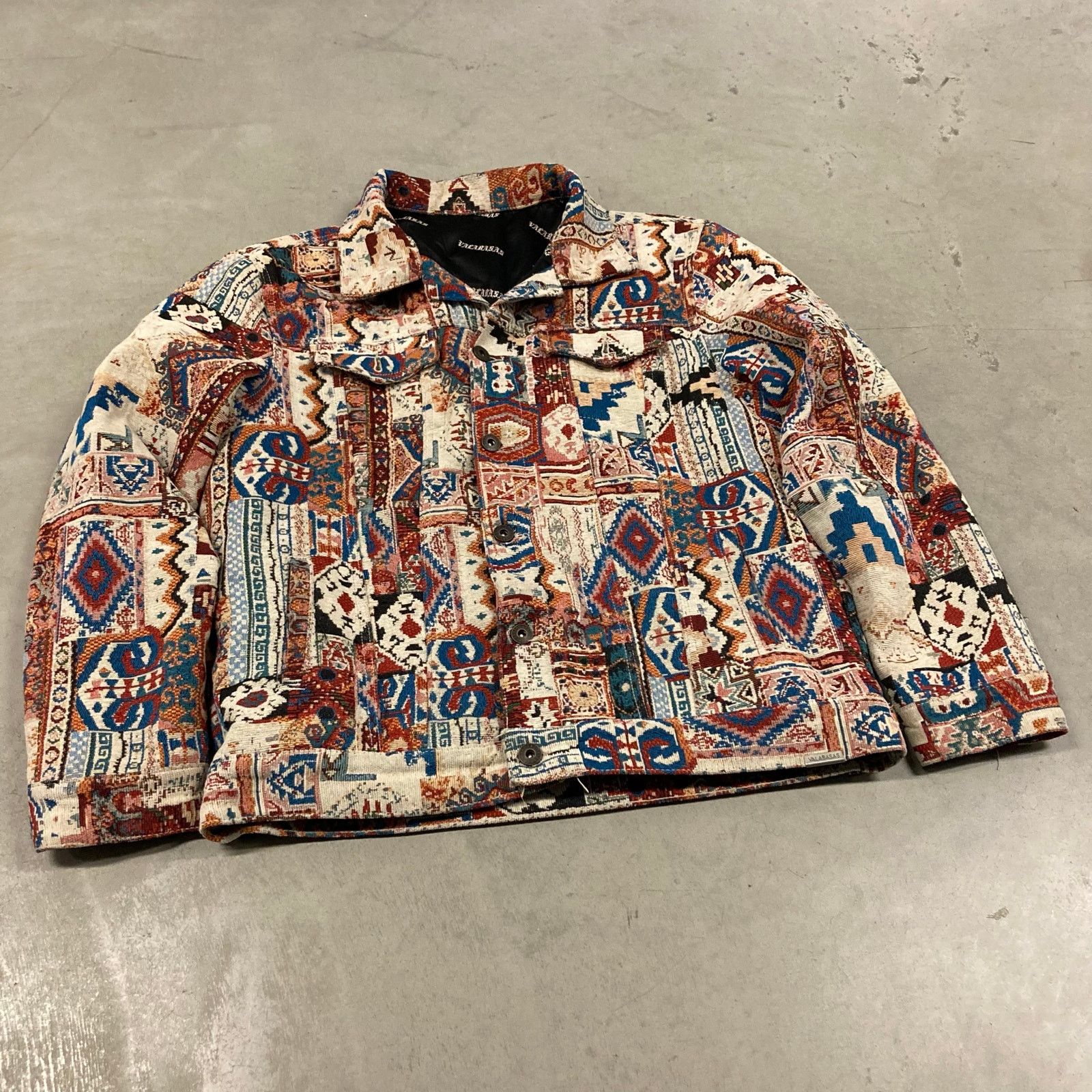 Vintage y2k valabasas jacquard jacket Size US L / EU 52-54 / 3 - 1 Thumbnail