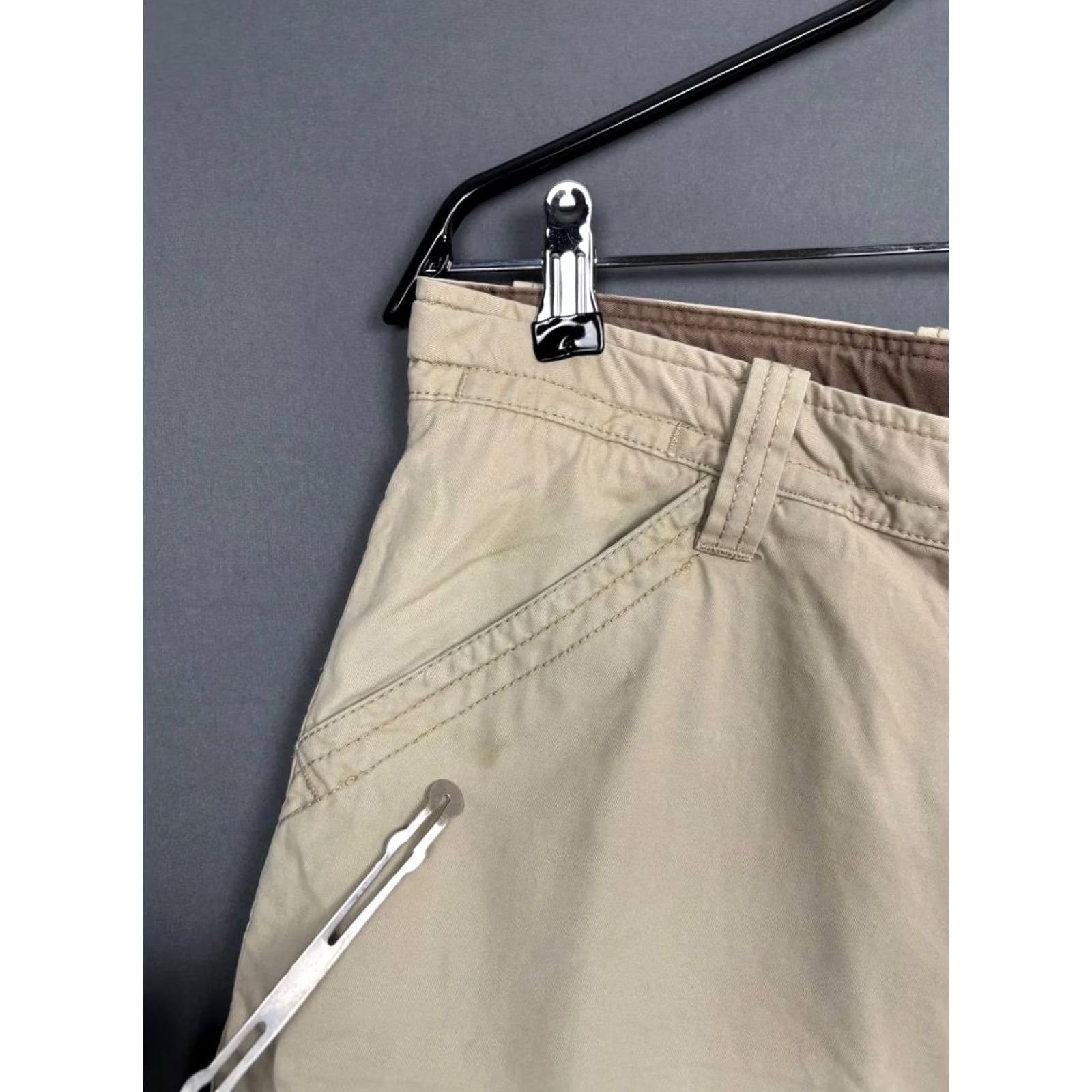 Napapijri Vintage Napapijri Cargo Shorts Size 52 Beige 100% Cotton Men's Size US 36 / EU 52 - 7 Thumbnail