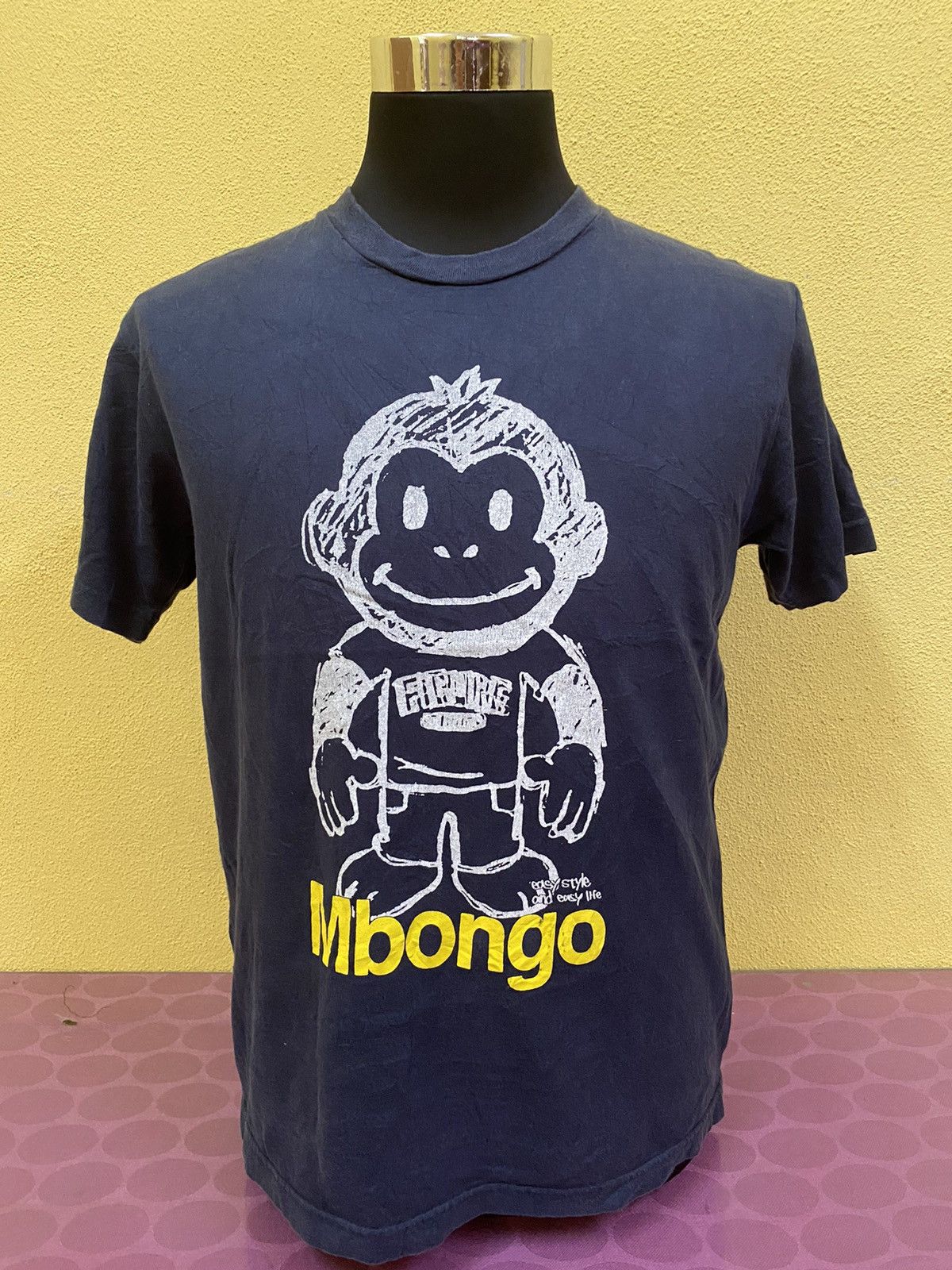 Japanese Brand × Vintage Vintage Mbongo Monkey Characters Tee Size US L / EU 52-54 / 3 - 1 Thumbnail