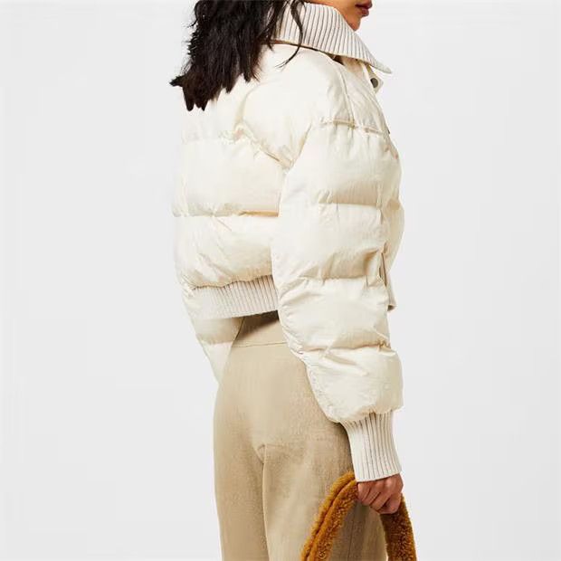 Jacquemus o1g2r1mq1024 Courte Puffer Jacket in Cream Size M / US 6-8 / IT 42-44 - 5 Thumbnail