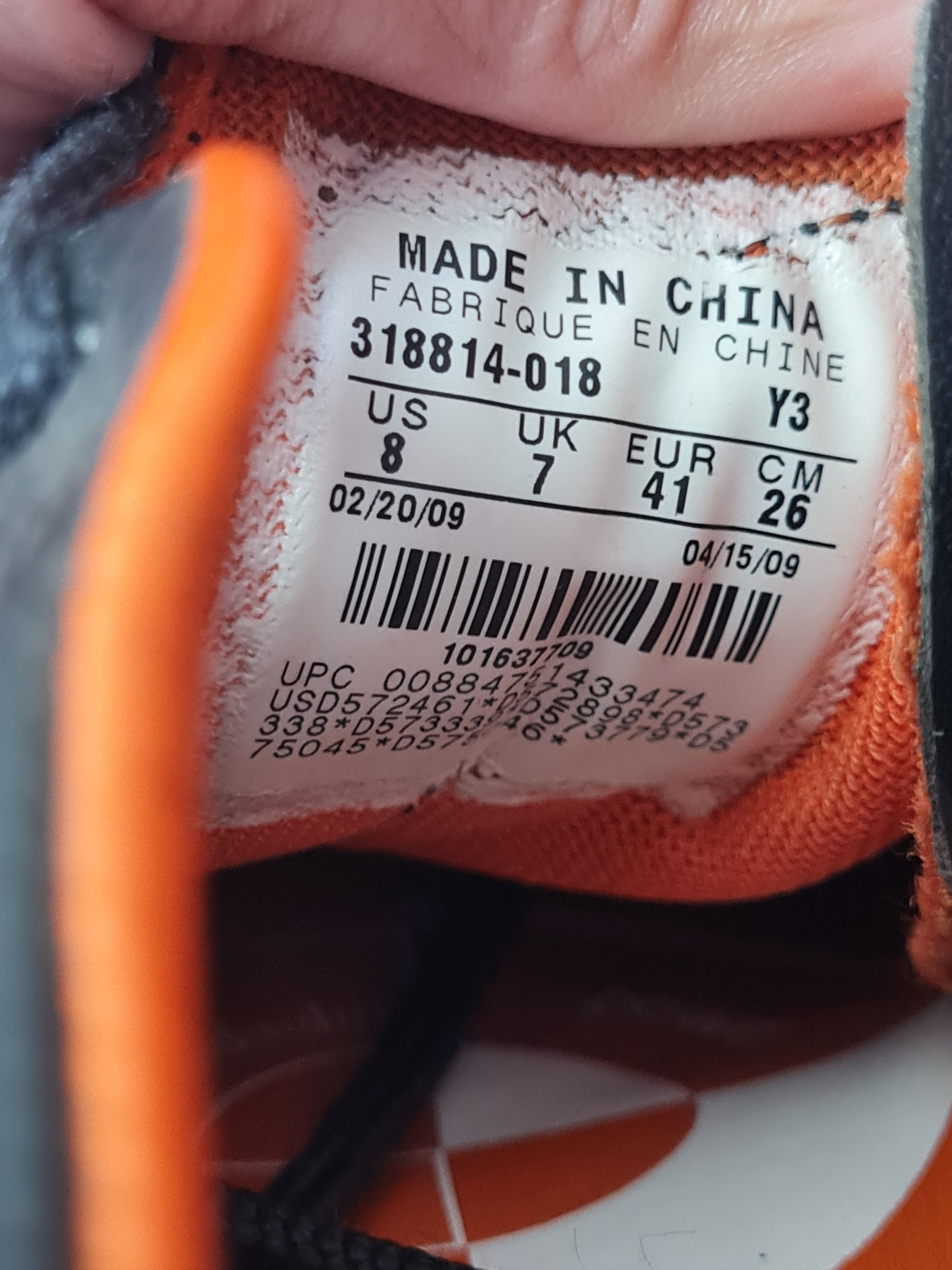 Nike Football Soccer Cleats NikeTotal 90 Laser Black Orange Size US 8 / EU 41 - 10 Thumbnail