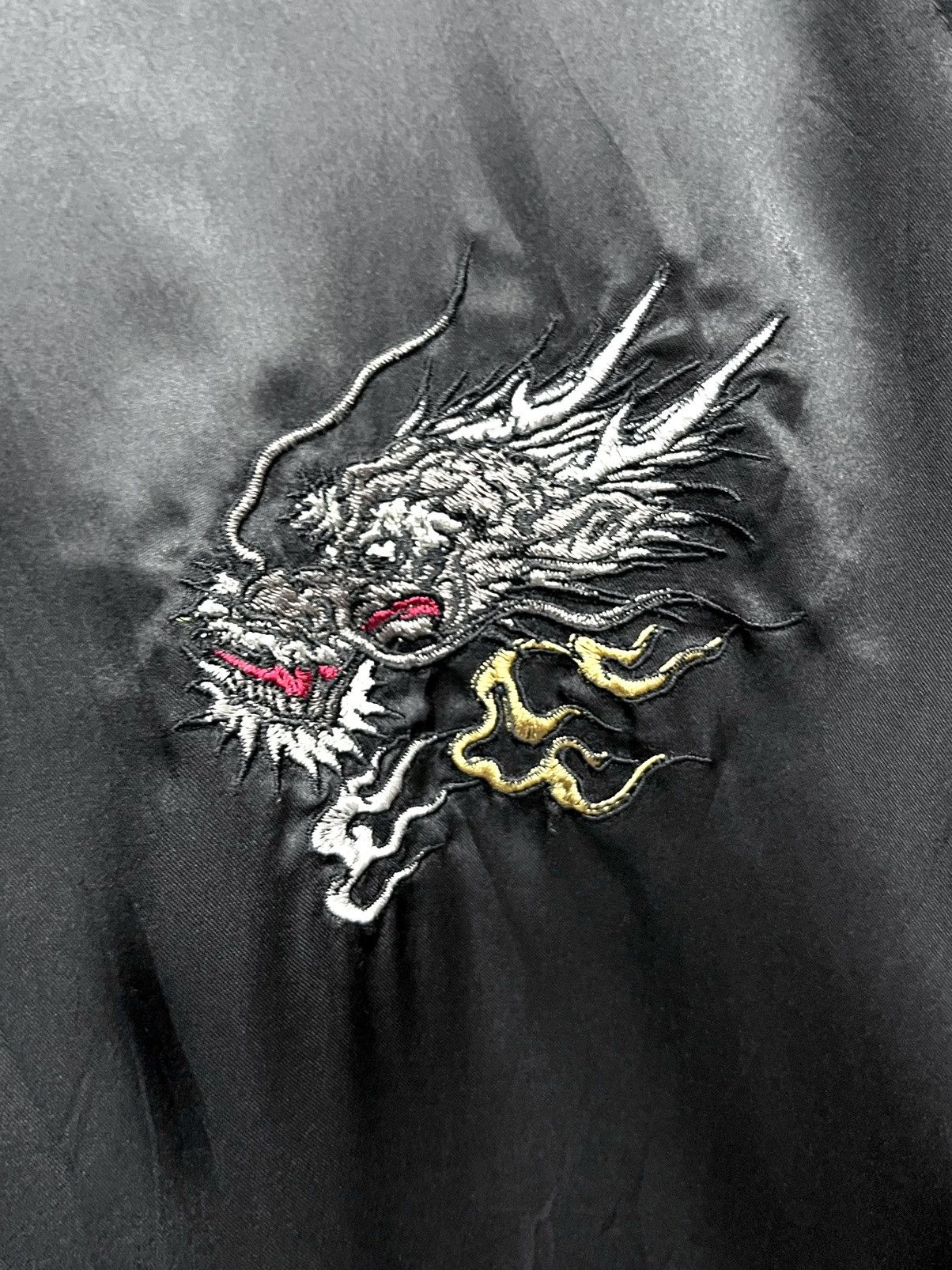 Japanese Brand 🔥Vintage Japanese Sukajan Dragon Embroidery Yakuza Jacket Size US L / EU 52-54 / 3 - 7 Thumbnail