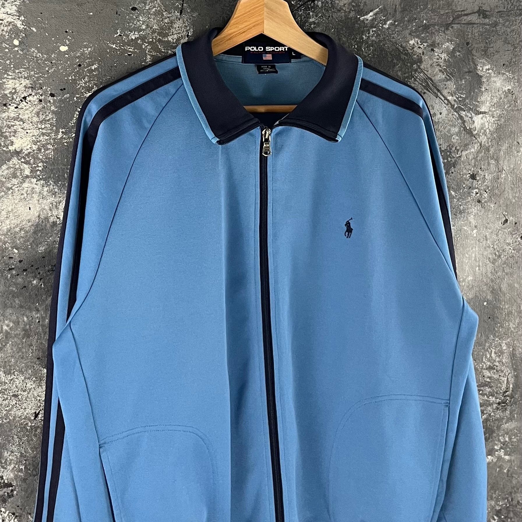 Polo Ralph Lauren × Vintage Vintage Polo Sport track jacket Size US L / EU 52-54 / 3 - 2 Thumbnail