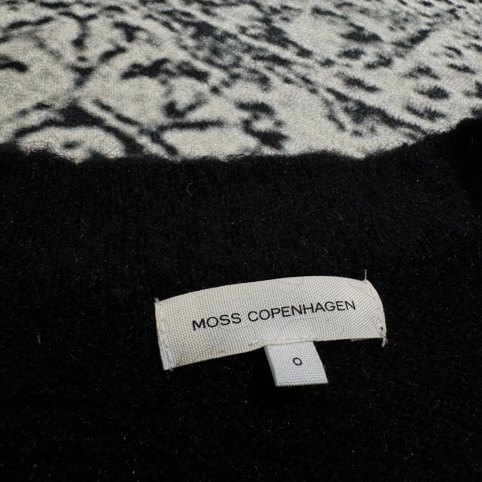 Moss × Vintage Moss Copenhagen Unisex Black Mohair Sweater Size S Size US S / EU 44-46 / 1 - 5 Thumbnail
