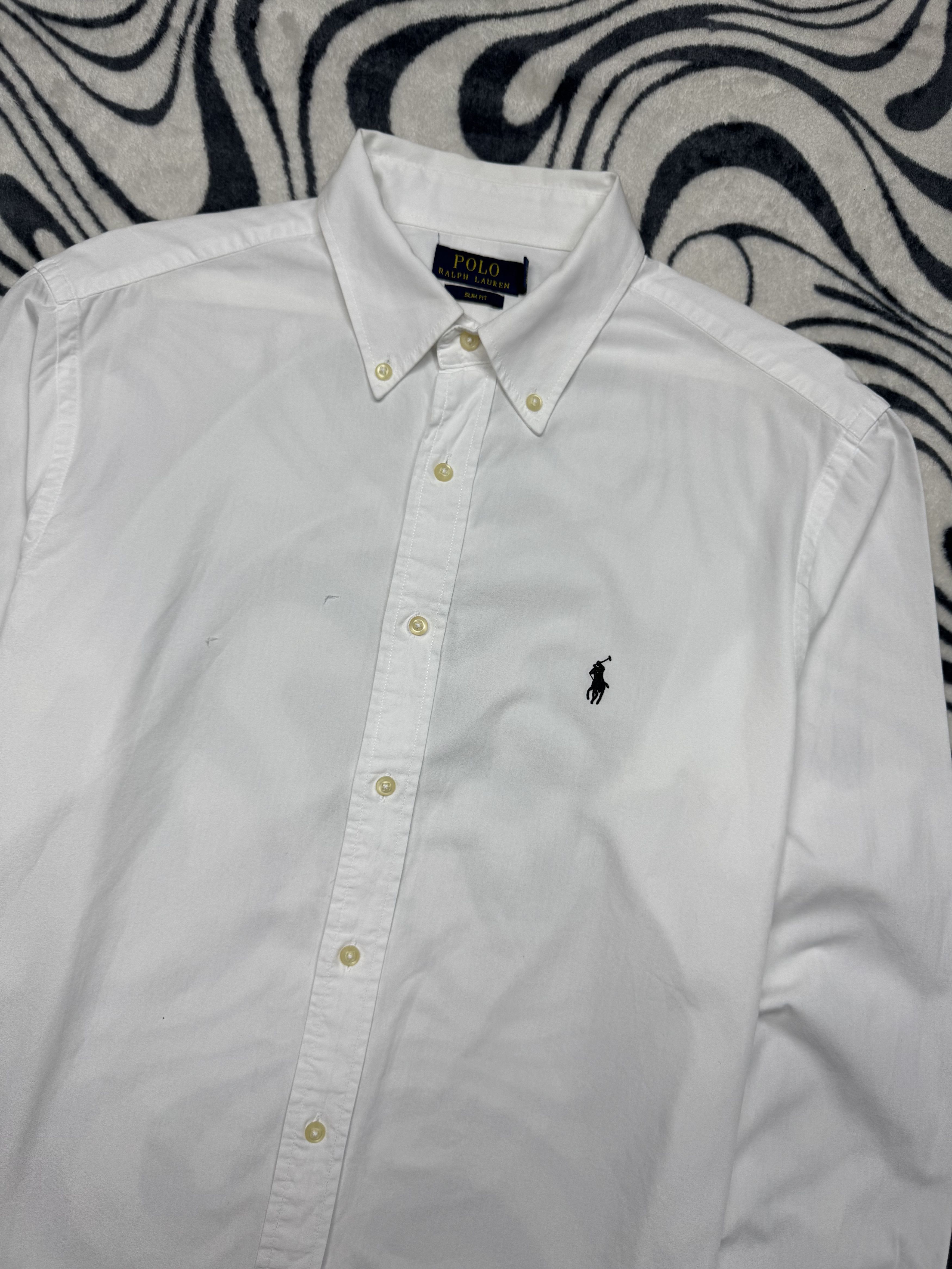 Polo Ralph Lauren Polo Ralph Lauren Mens Long Sleeve White Shirt Size US L / EU 52-54 / 3 - 2 Thumbnail