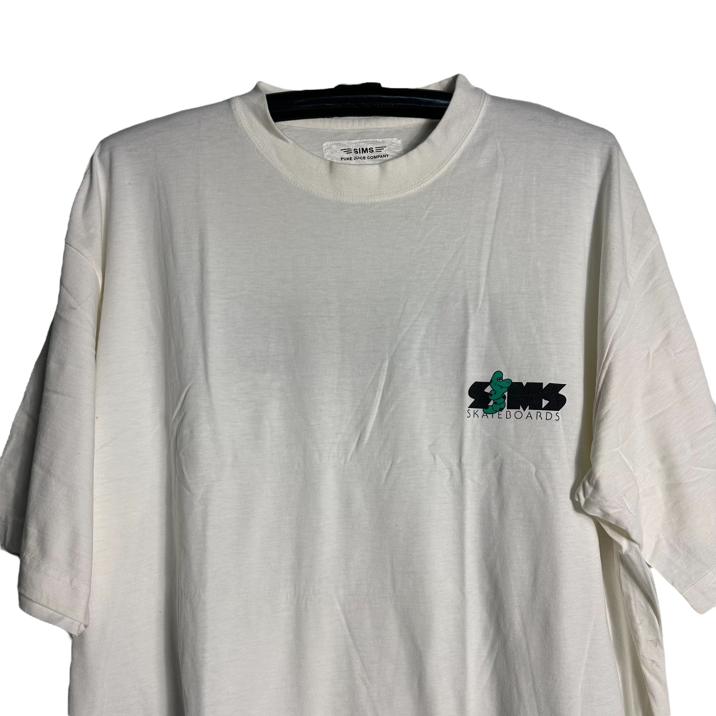 Other 🔥RARE🔥Vintage Sims Skateboard Spell Out T-shirt Size US L / EU 52-54 / 3 - 4 Thumbnail
