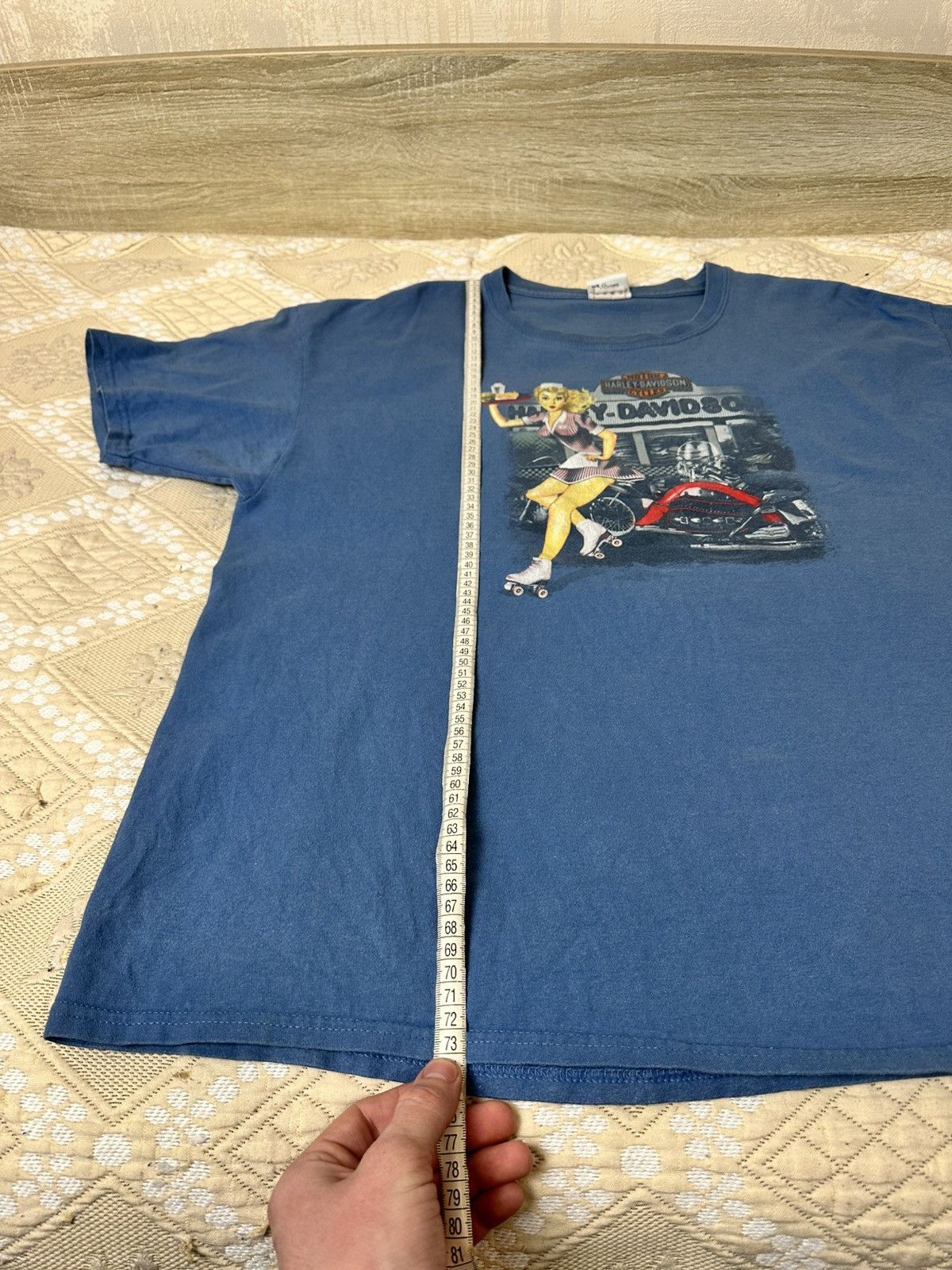 Harley Davidson 🔥 Harley Davidson Florida USA Hot Girl Vintage T Shirt 3D Size US XL / EU 56 / 4 - 12 Thumbnail