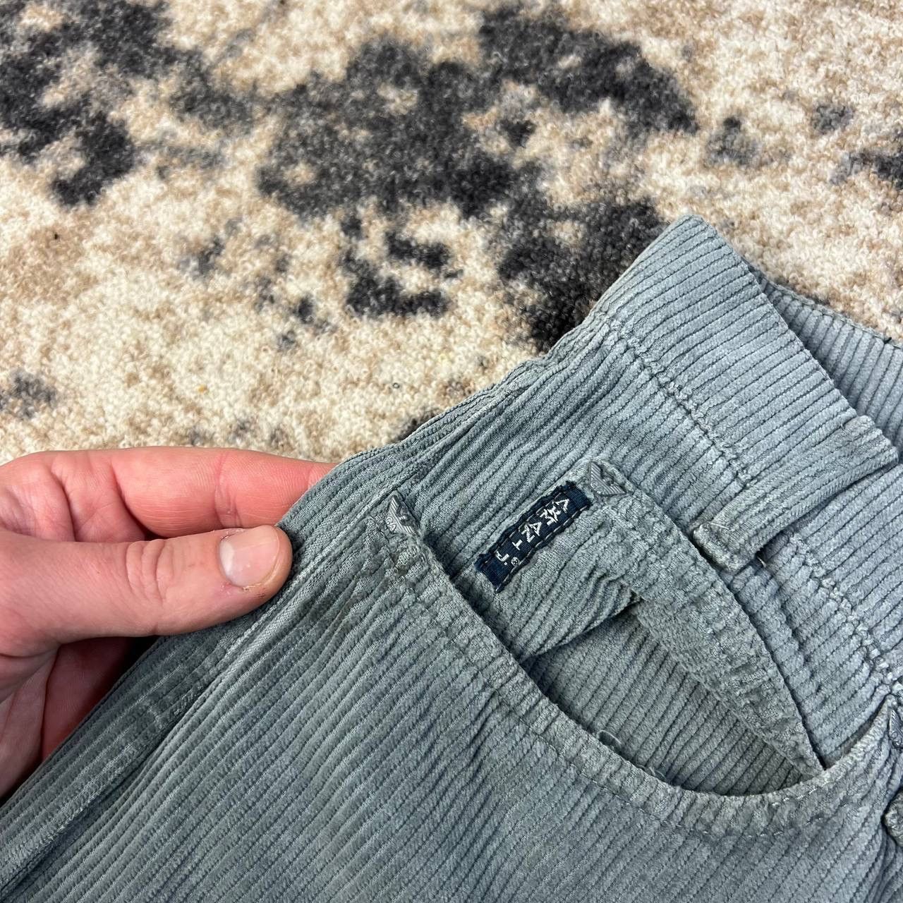 Armani Armani Jeans Metal Logo Corduroy Casual Pants Size US 32 / EU 48 - 8 Thumbnail